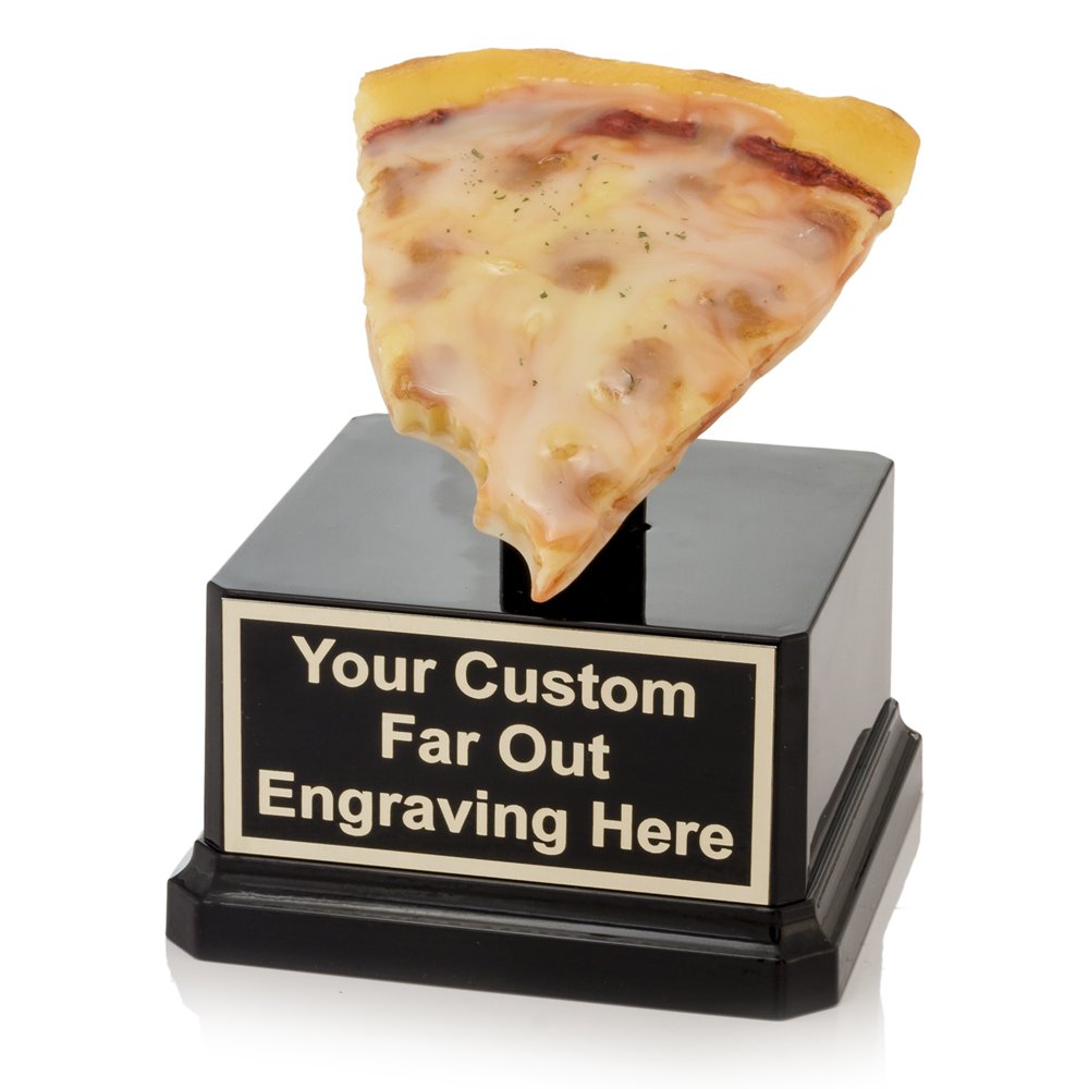 Pizza Bite Trophy Award - Best Pizza Lover Gift Idea | Funny Novelty Gag Trophy for Pizza Enthusiasts | Perfect for Birthday, Office Party & White Elephant Gifts