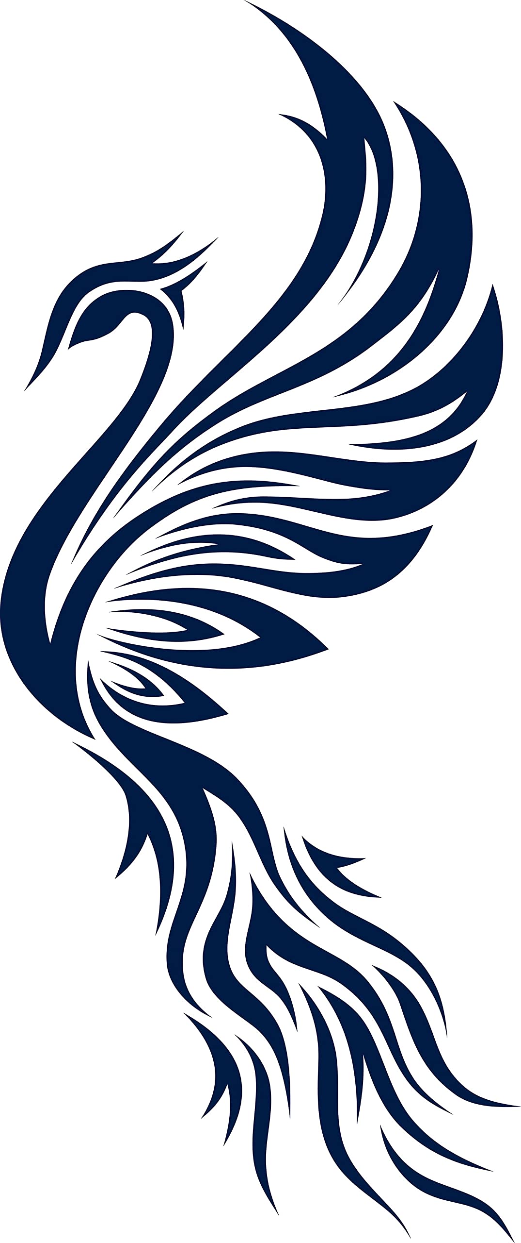 Long-Lasting 1-2 Weeks Semi-Permanent Temporary Tattoos for Adults - Phoenix Bird, Tribal Black Feather, Fire, White Cartoon Navy Blue Designs - Realistic Fake Tattoos for Men & Women - Chest, Neck, Arm Body Art (4 Sheets) - Perfect for Parties, Festivals, Cosplay & Self-Expression