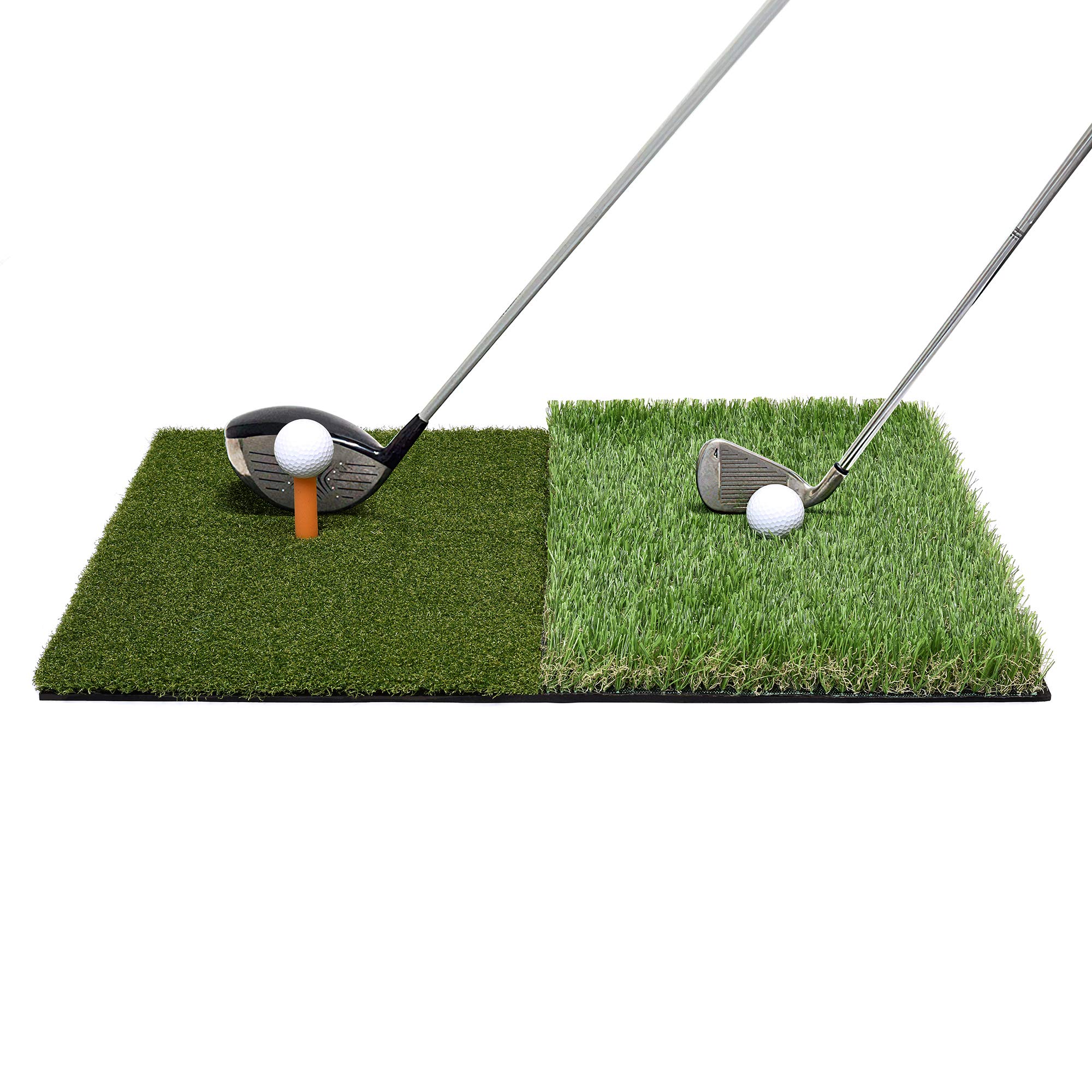 Premium Golf Training Mat - 3 Turf Designs (Fairway, Rough, Green) for Indoor/Outdoor Practice | Improve Swing & Accuracy | Perfect for Home, Backyard & Driving Range Use
