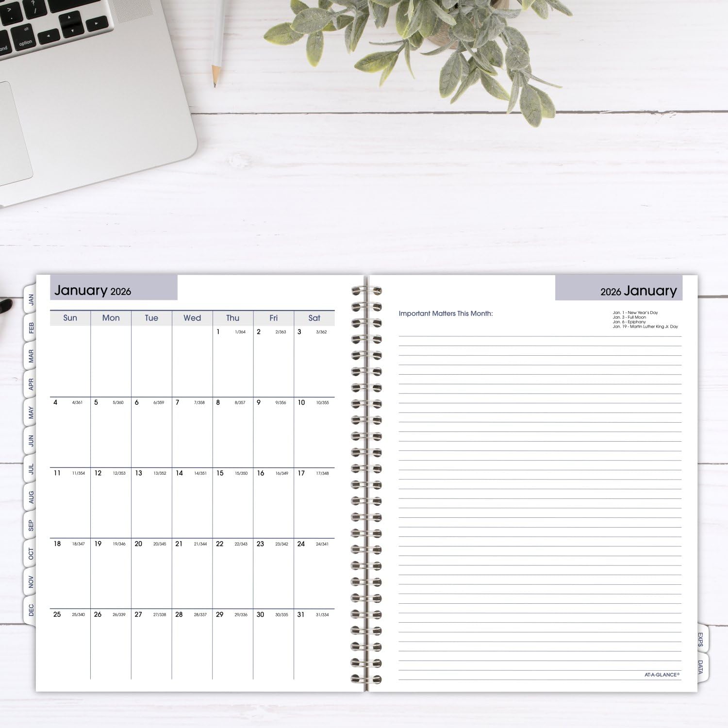 AT-A-GLANCE 2025 Planner Refill - Weekly & Monthly Calendar, 7