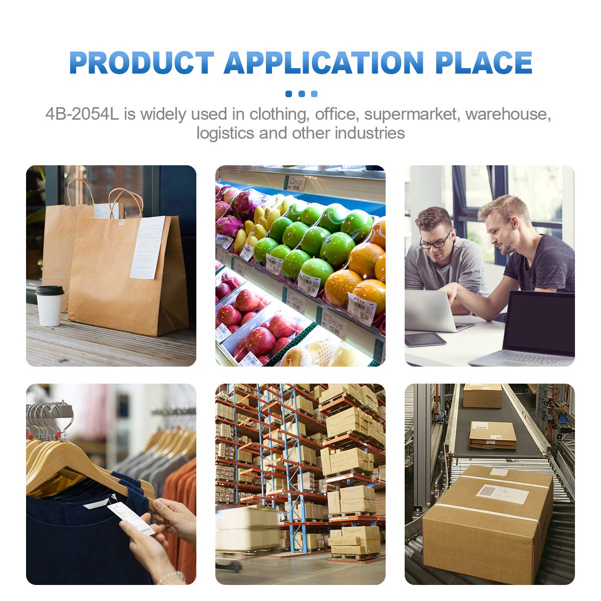micmi Thermal Shipping Label Printer - 2100 Labels (6 Rolls, 4x6 Size) for Amazon, eBay, Etsy, Shopify, ShipStation, UPS, USPS, FedEx, DHL | Compatible with Windows & Mac | Perfect for E-commerce Shipping & Small Business Logistics