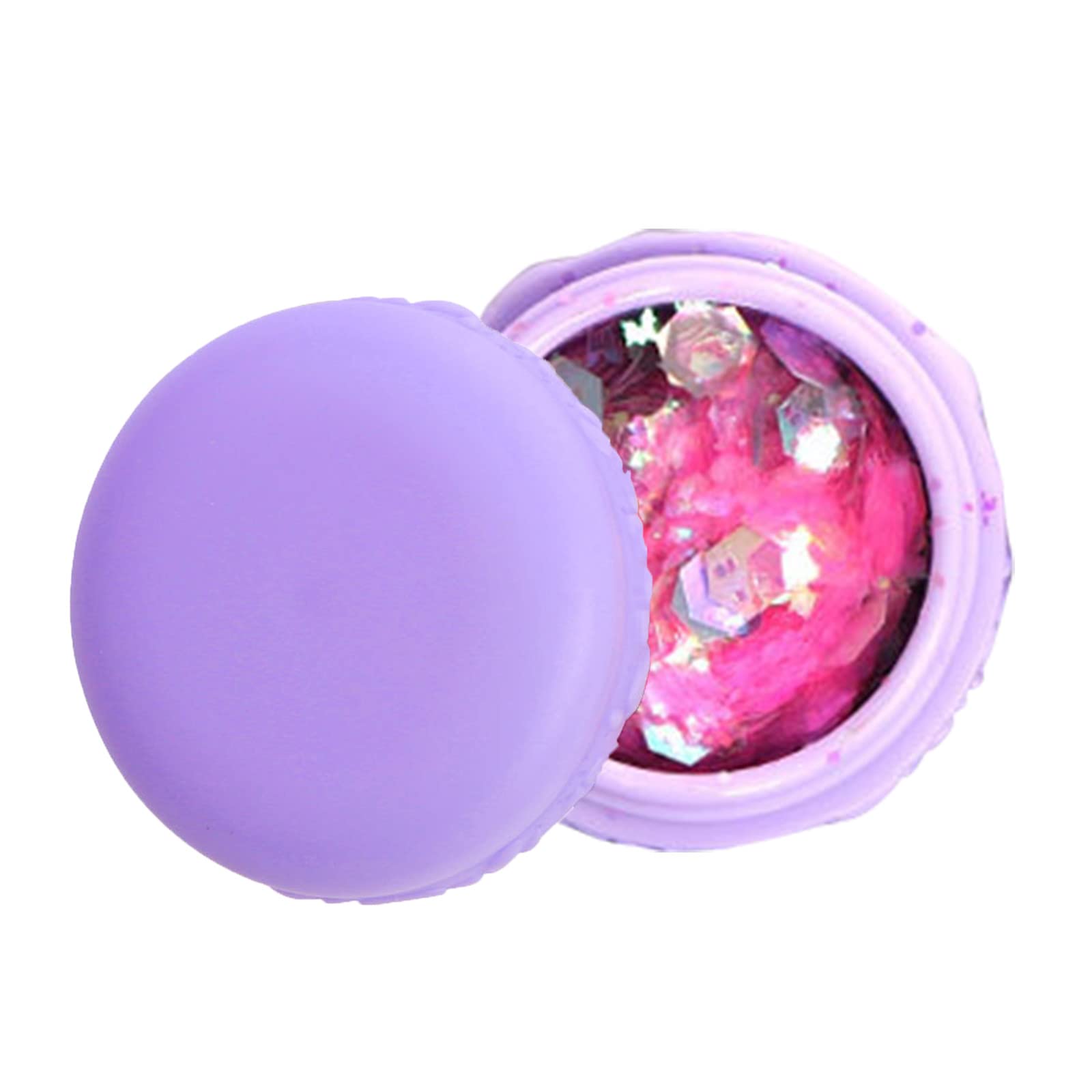 Sunlucky Macaron Glitter Eyeshadow & Body Paint Set - Glow in The Dark, Waterproof, Multipurpose Makeup for Face, Body, Nails - Perfect for Halloween, Cosplay, Rave Parties & Festival Makeup (Color B, One Size)