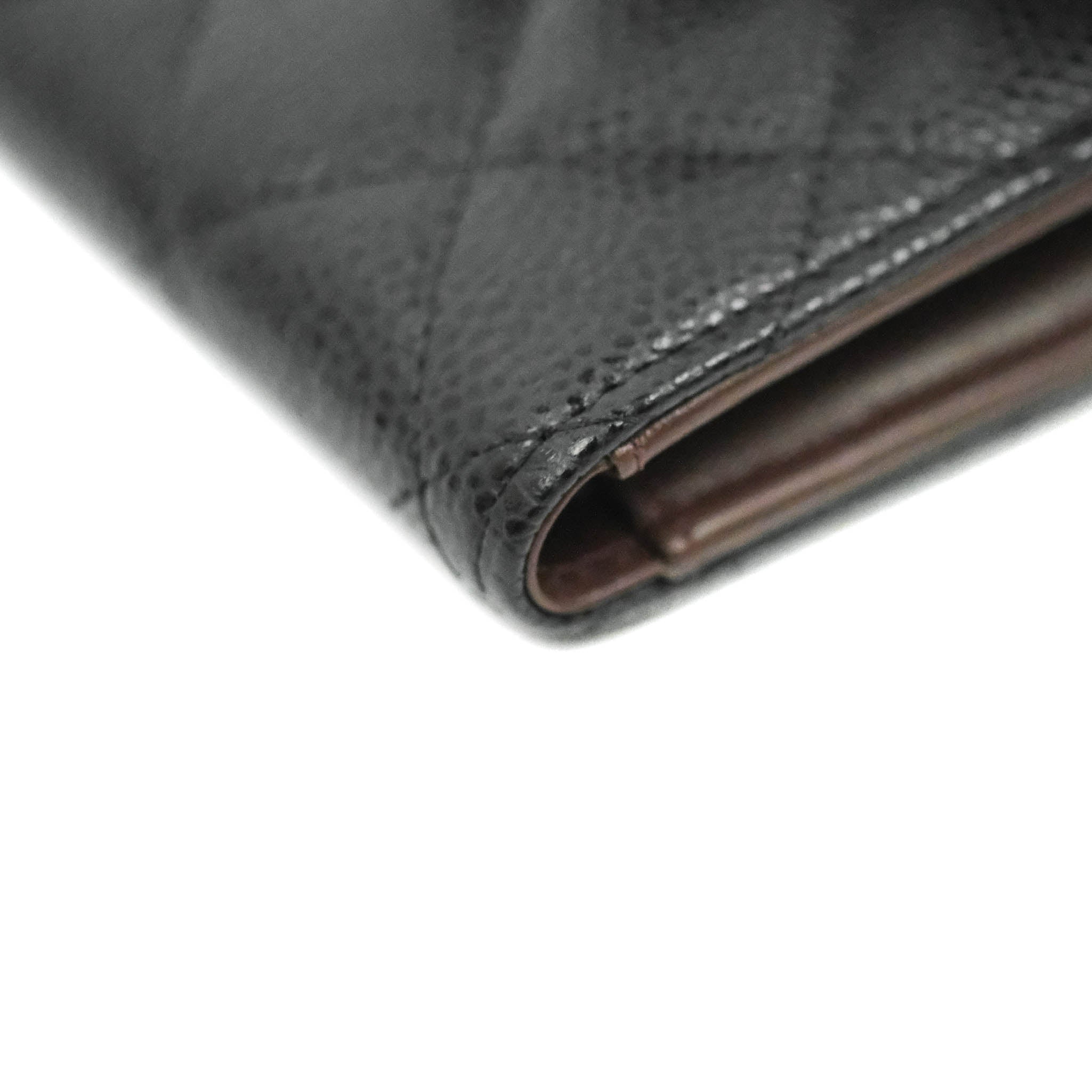 Chanel Classic Flap Wallet in Black Caviar Leather with Gold Hardware - Luxury Designer Wallet for Women, Perfect for Everyday Use & Special Occasions