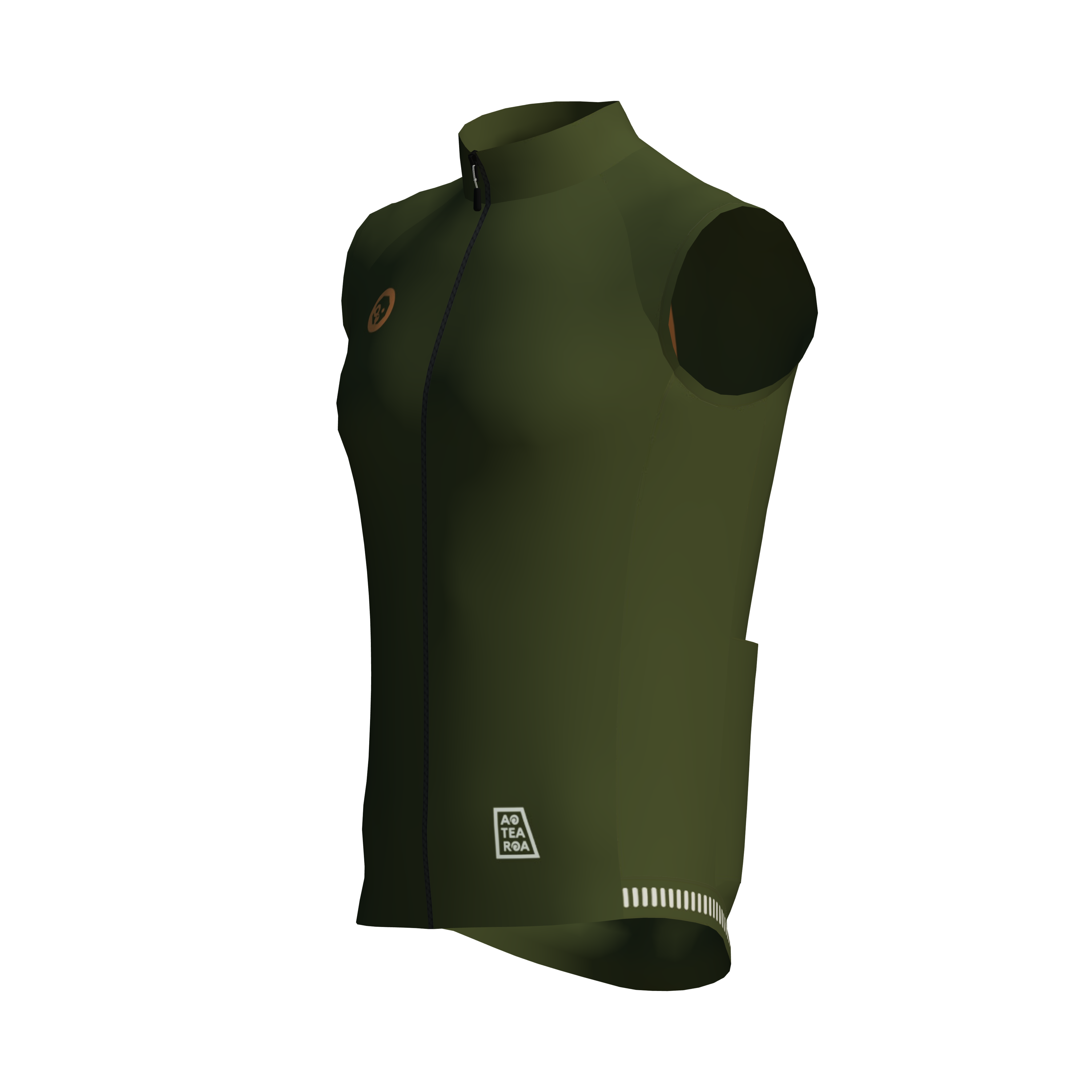 Men's Winter Vest Jacket - Lightweight Khaki Puffer Gilet for Outdoor Activities, Hiking & Casual Wear