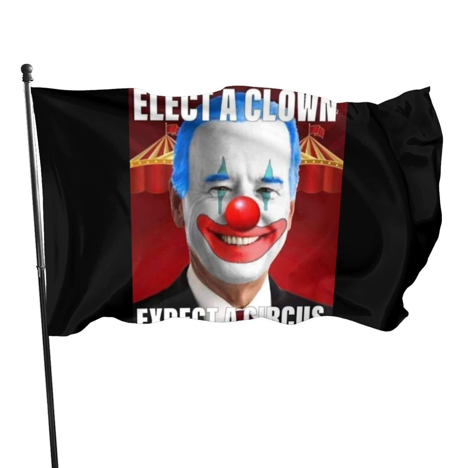 Biden Clown Outdoor Flag - 3x5 Ft Patriotic Decorative Breeze Flag for Yard, Garden & Home Decor - Perfect for Political Rallies, Parties & American Pride Displays