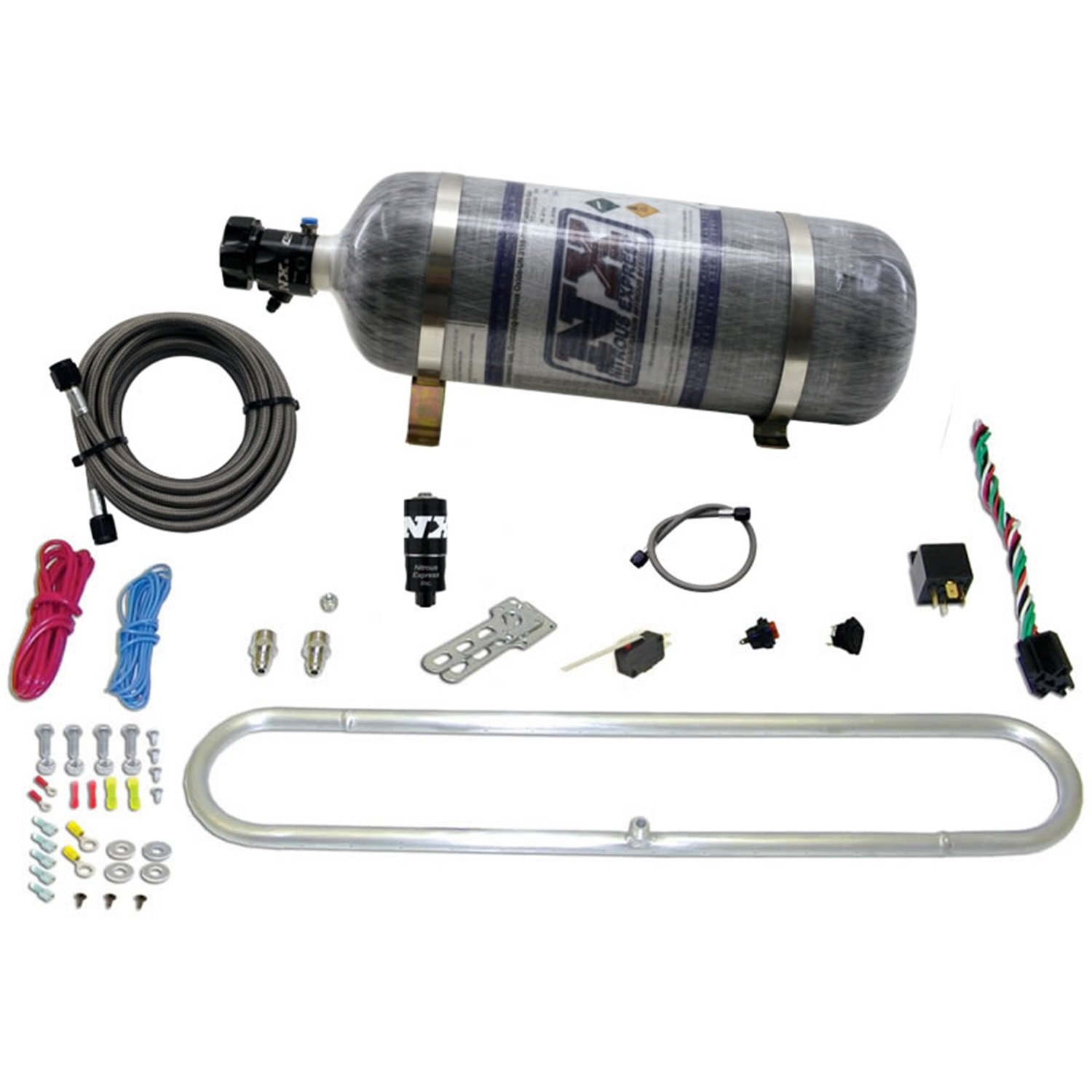 Nitrous Express N-Tercooler System with Composite Bottle & Remote Mount Solenoid (20000R-12) - High-Performance Cooling for Racing & Off-Road Vehicles