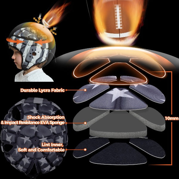 US Flag Football Rugby Headgear - Softshell Protective Gear for Men & Women | Ideal for Training, Games & Sports Safety