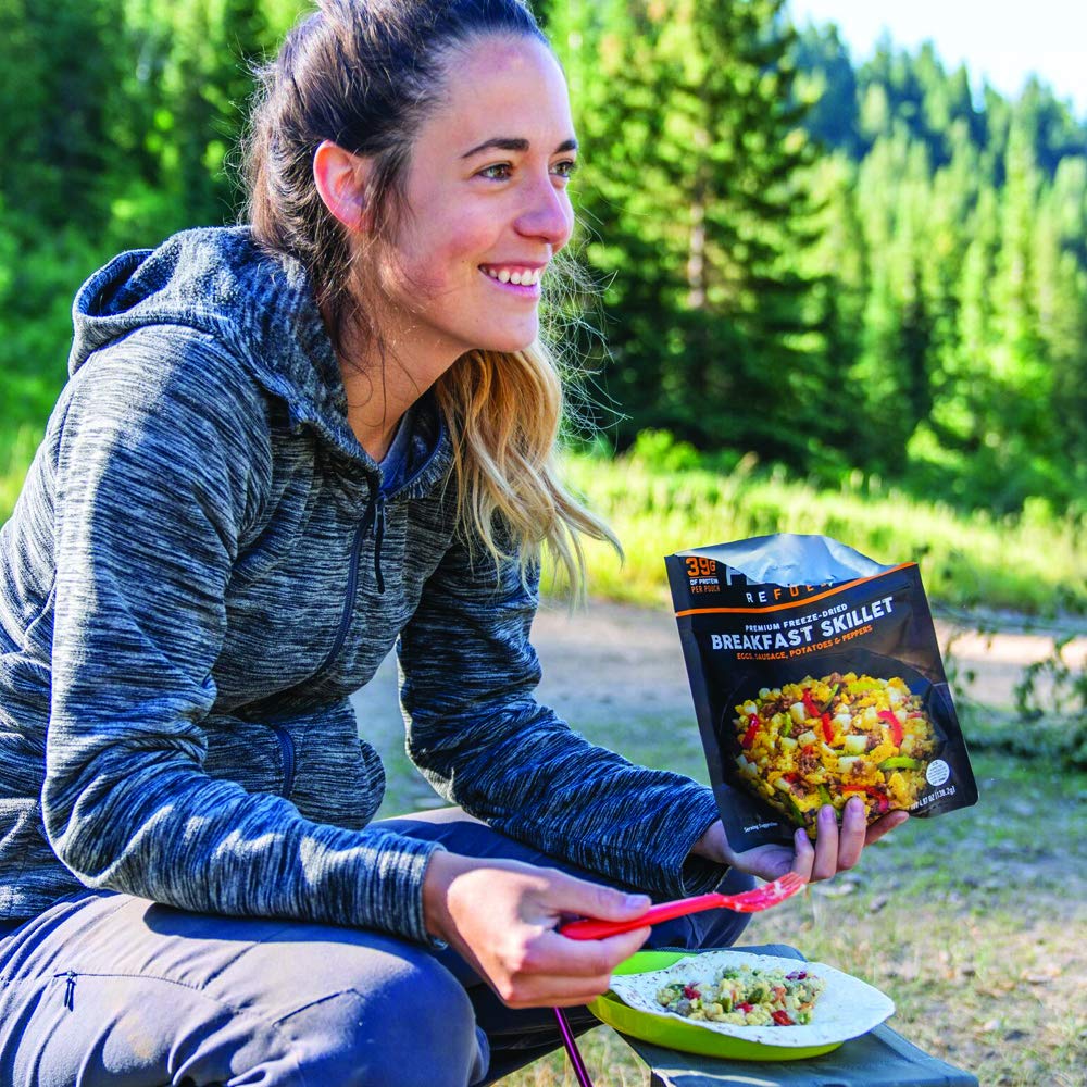 Peak Refuel Base Camp Bucket - 8,920 Calorie Freeze Dried Backpacking Food with 478g Protein | Lightweight Emergency & Survival Food for Hiking, Camping, Outdoor Adventures | Quick Prep & Great Taste