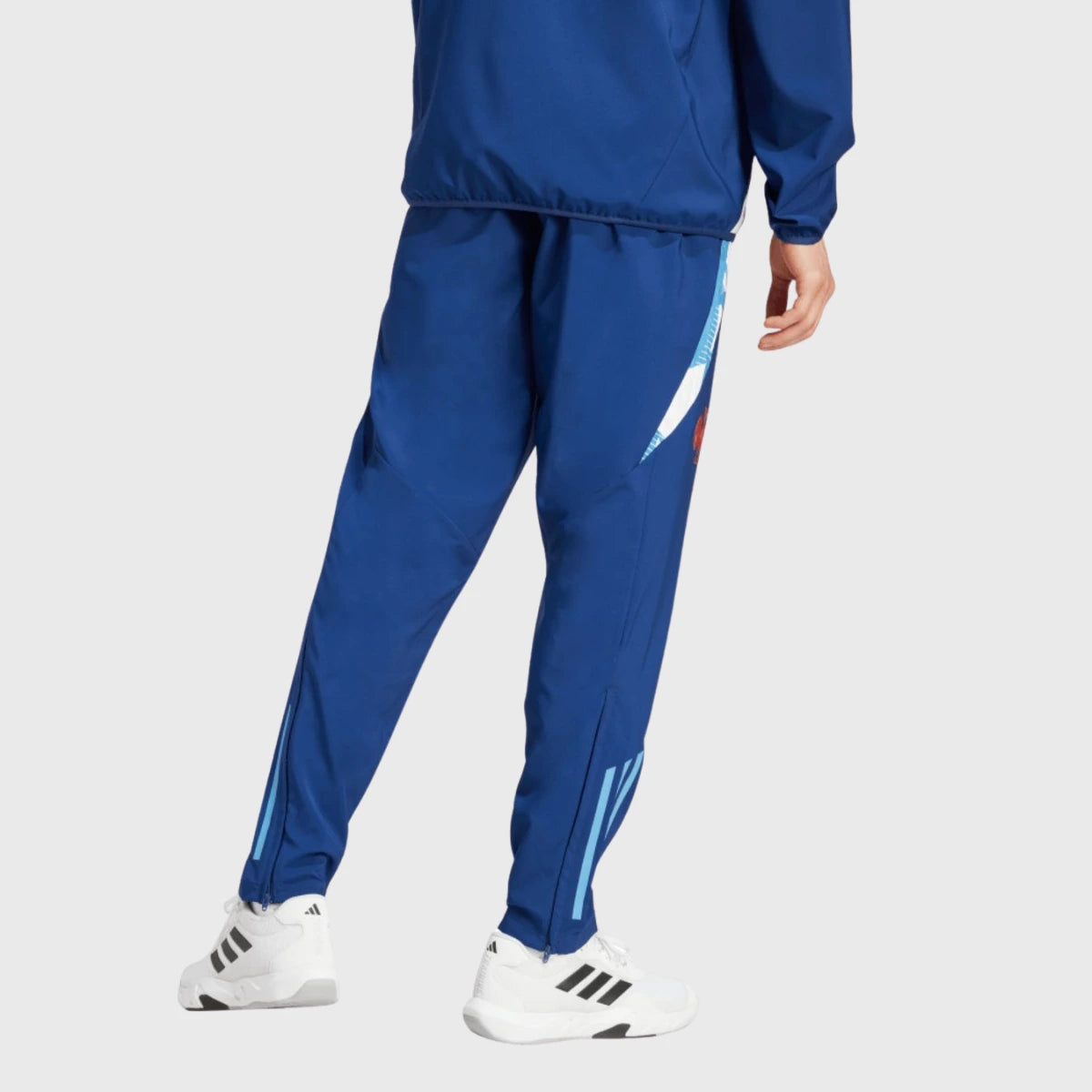 Adidas France Rugby Presentation Pant Dark Blue - Men's Athletic Training Pants for Rugby & Sports - Comfortable & Durable Workout Pants for Gym, Running & Casual Wear