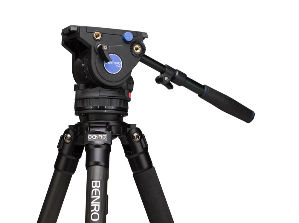 Benro A673TMBS8 S8 Tandem Video Tripod Kit (Black) - Professional Aluminum Tripod with Fluid Head for DSLR Cameras, Perfect for Filmmaking, Live Streaming & Outdoor Photography