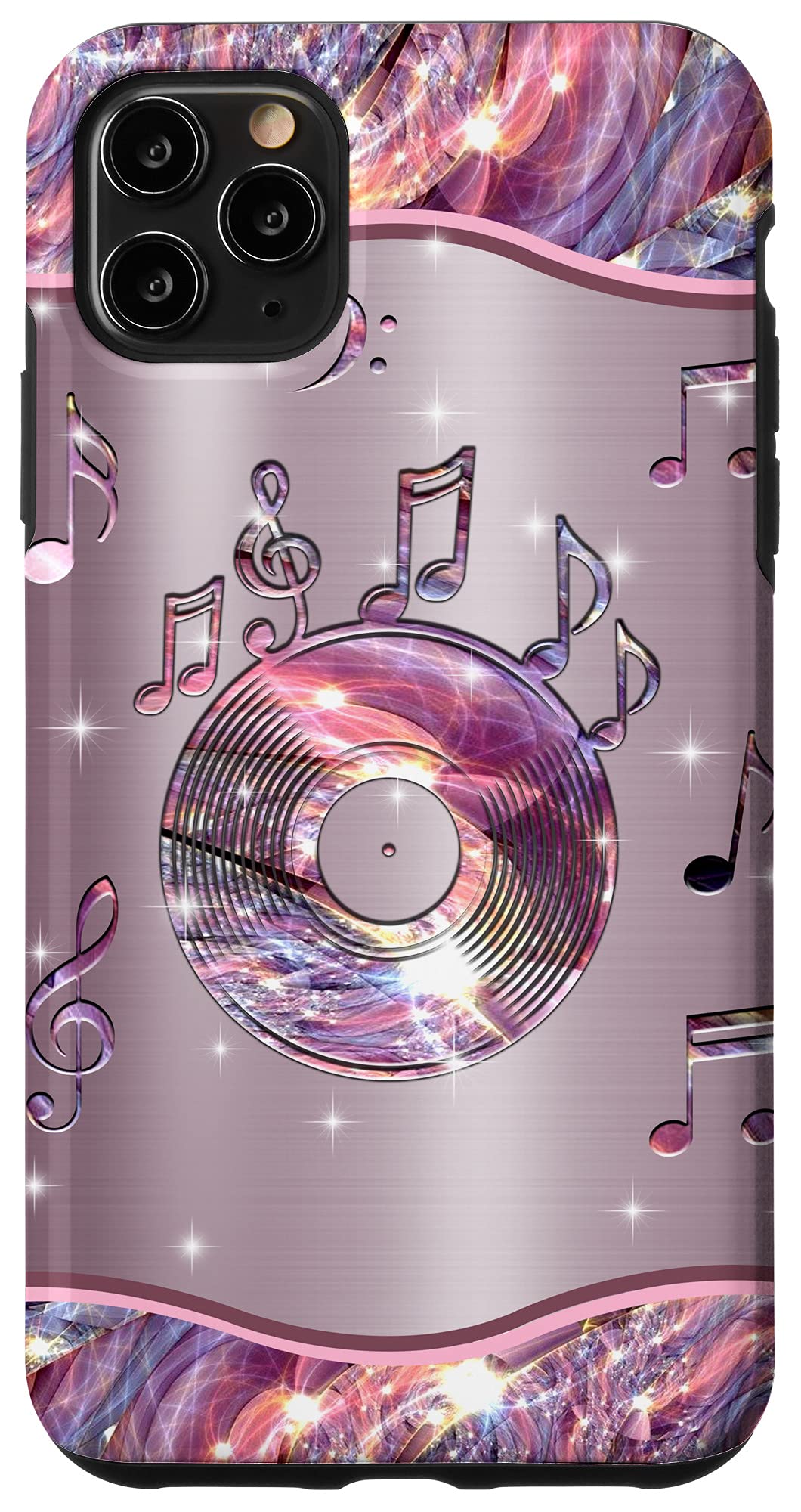 iPhone 11 Pro Max Case with Vinyl Record Design - Stylish Music-Themed Phone Cover for Concerts, Music Lovers & Retro Enthusiasts