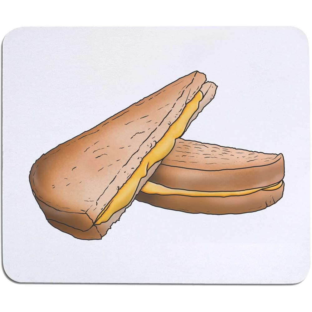 Premium Grilled Cheese Sandwich Mouse Pad & Desk Mat - Non-Slip Comfort for Office & Gaming (MO00019539) - Perfect for Work, Home & Gaming Setups