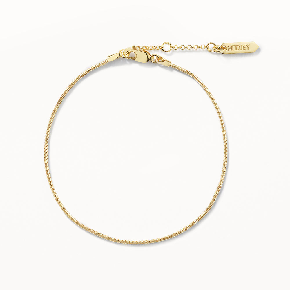 Elegant Gold Snake Chain Bracelet for Women - Perfect for Everyday Wear, Parties & Gifts
