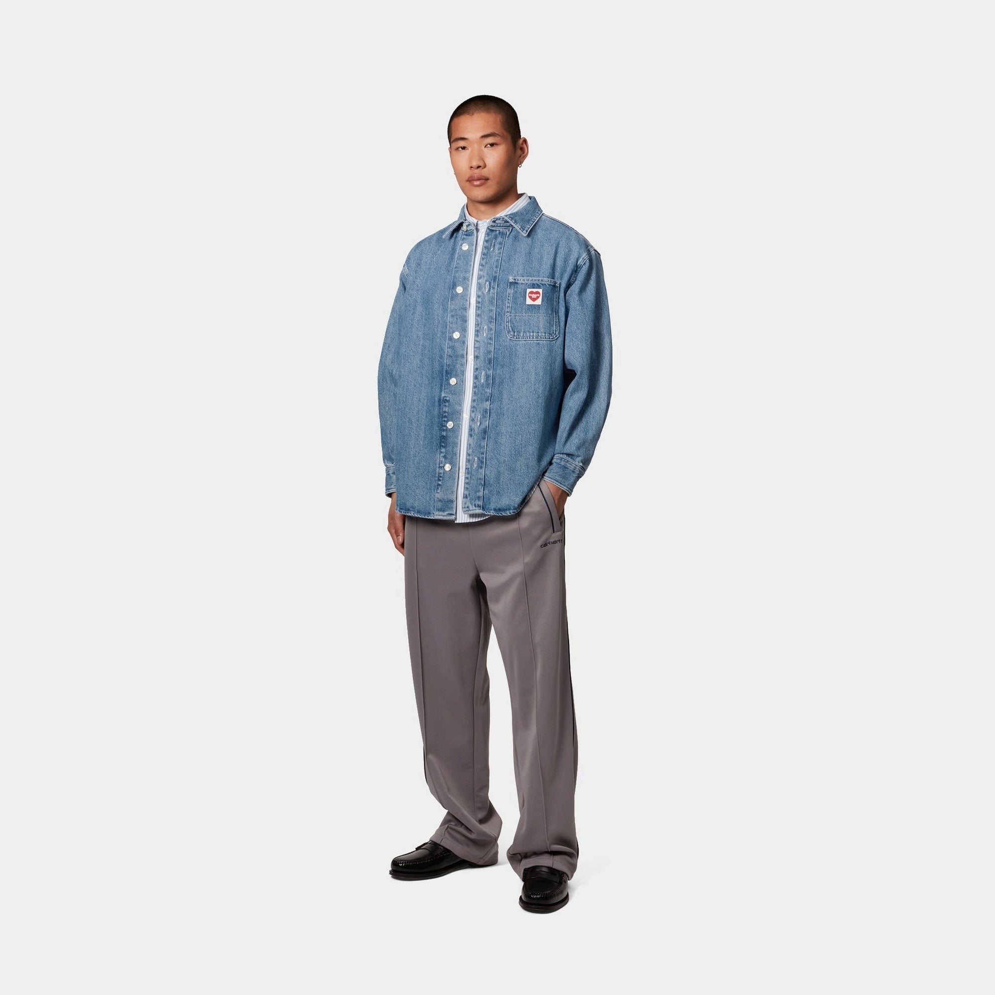 Premium Nash Shirt for Men - Stone Washed Blue Casual Button Down Shirt | Office Wear, Date Night & Weekend Outfits