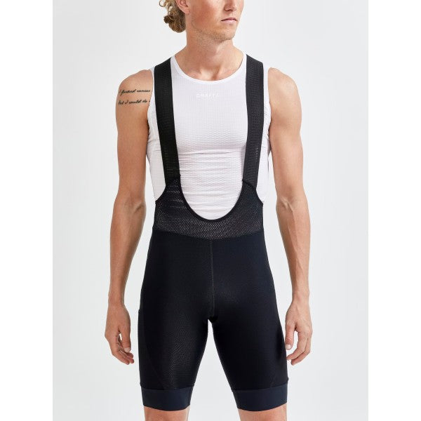 Craft ADV Gravel Bib Shorts for Men - Cycling Padded Shorts with Comfortable Chamois for Mountain & Road Biking | Perfect for Gravel Riding, Endurance Training & Long-Distance Cycling