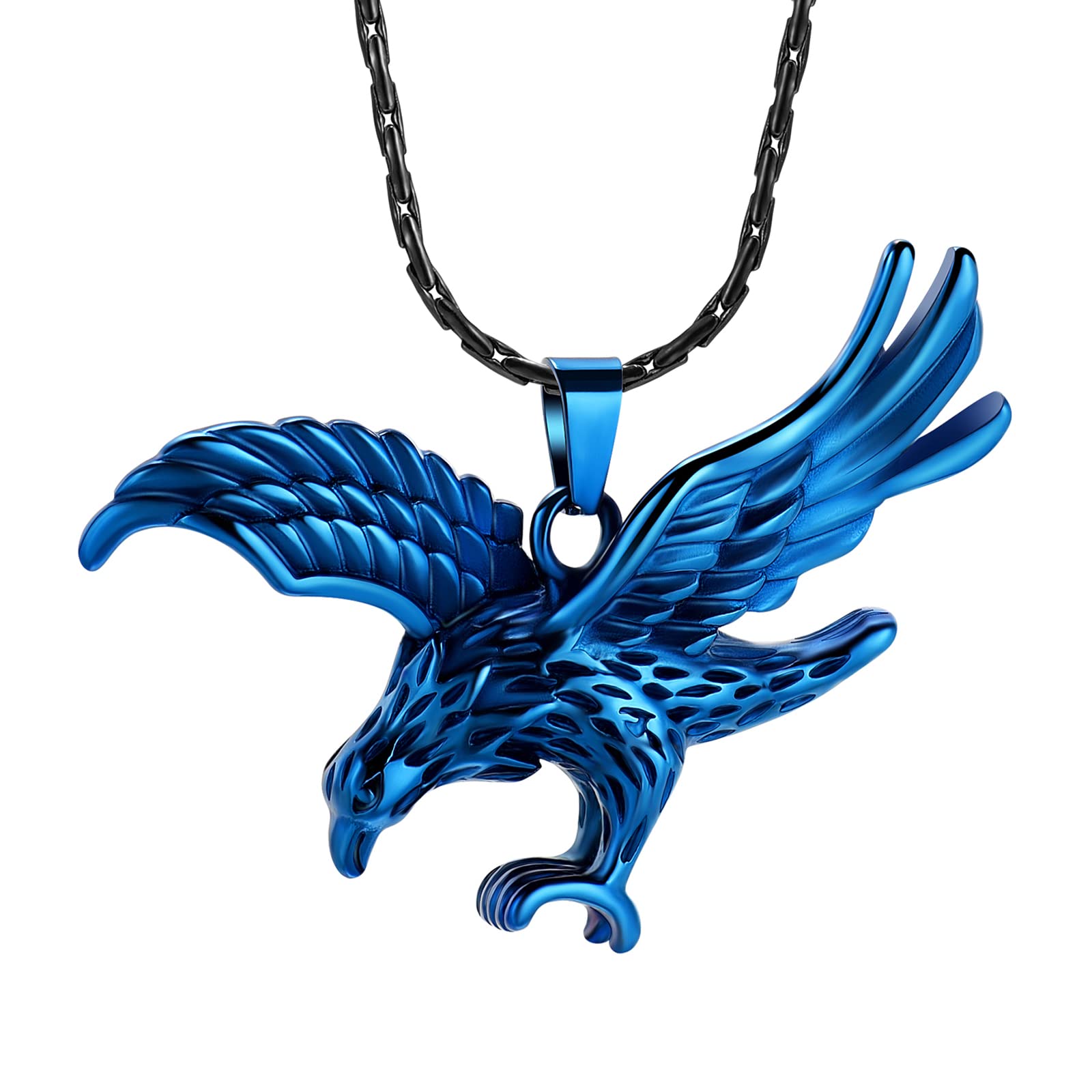 Cremation Jewelry for Ashes - Stainless Steel Eagle Urn Necklace for Memorial Keepsake | Pet & Human Loss