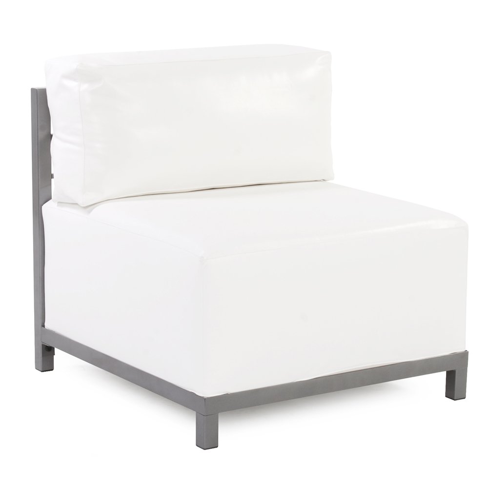 Howard Elliott Axis Patio Chair Replacement Cover - 100% Marine Grade Polyester Vinyl - Waterproof & UV Resistant - Atlantis White - Perfect for Outdoor Furniture Protection in Sun, Rain & Snow