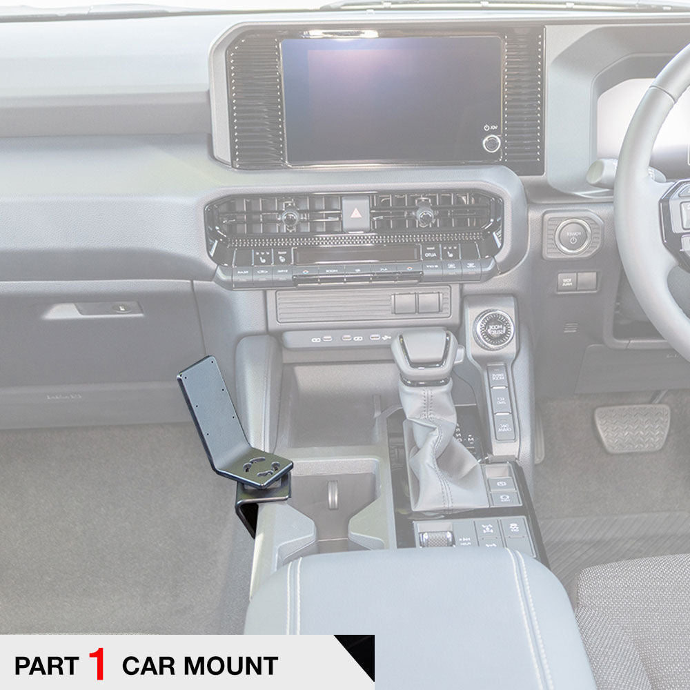 ClicOn No Holes Console Dash Mount for Toyota Prado 2024-2025 | Secure Phone Holder for Off-Roading & Daily Commuting