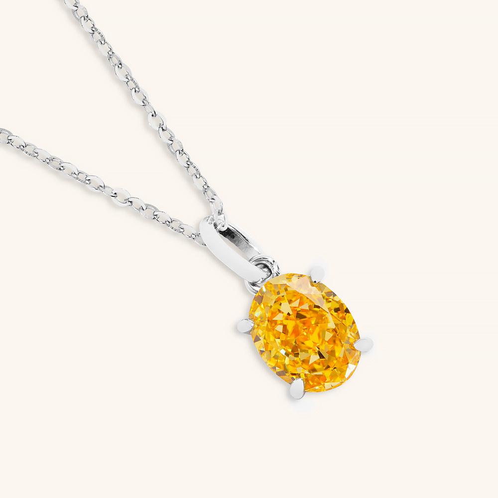 Harmony Oval Pendant Necklace for Women - Elegant Gold Plated Jewelry Gift for Mom, Wife, Girlfriend - Perfect for Valentine's Day, Anniversary & Special Occasions