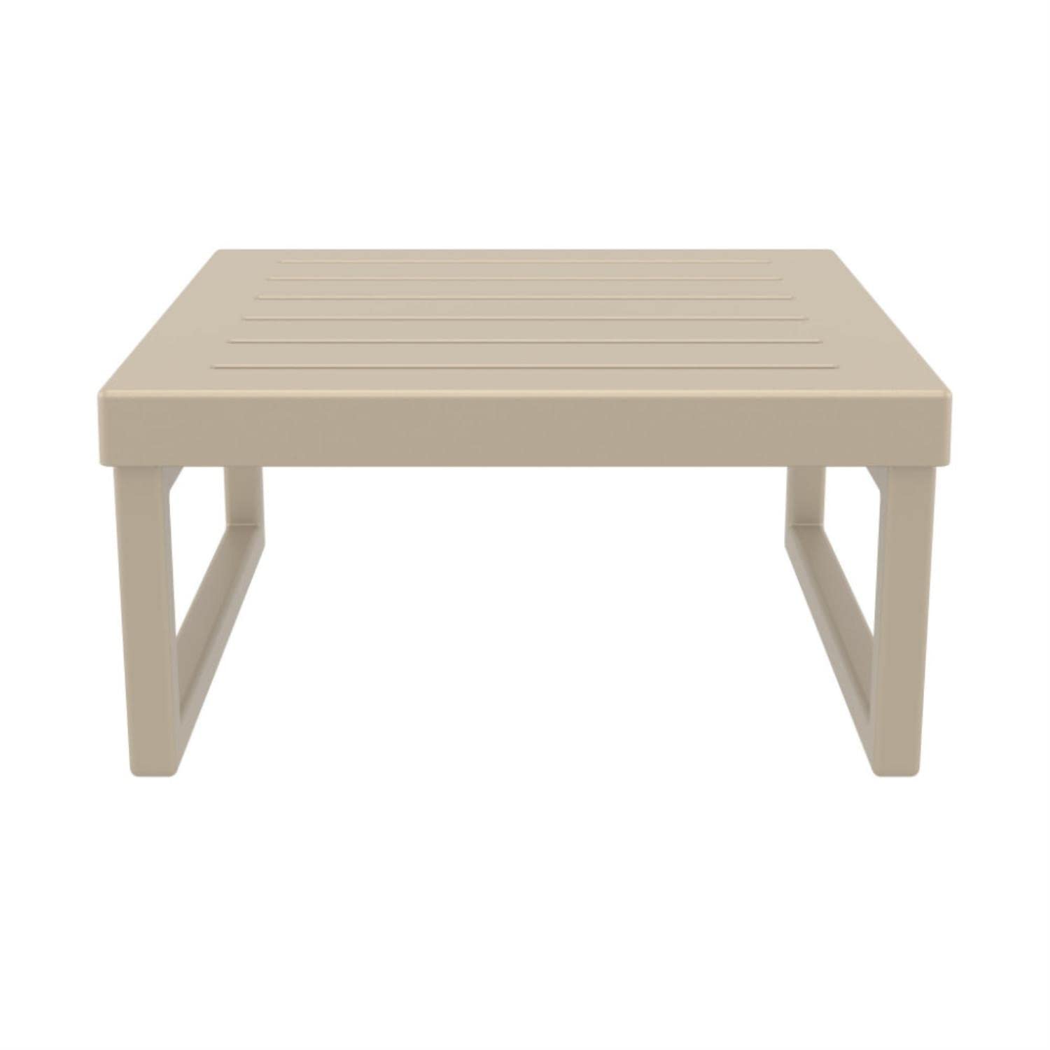 Modern Mykonos Square Coffee Table - Taupe Finish for Living Room, Lounge & Office Decor | Stylish & Durable Home Furniture