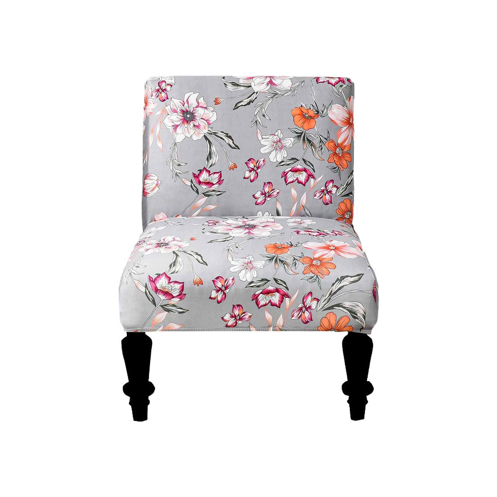 Eco-Friendly Removable Washable Armless Chair Slipcover - Printed Accent Furniture Protector for Living Room, Dining Room & Hotel Use | Perfect for Home Decor and Guest Seating