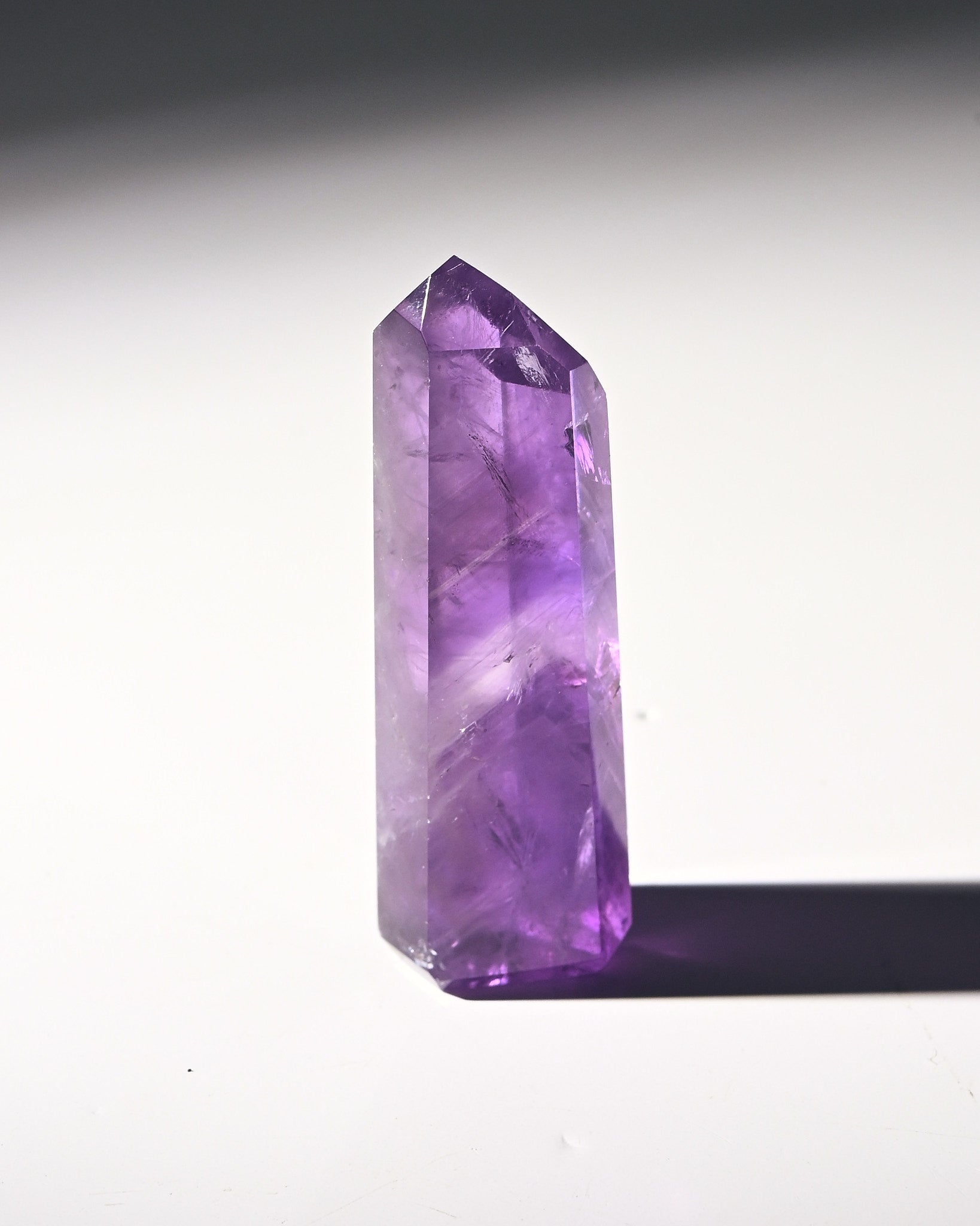 Natural Amethyst Phantom Tower Crystal - 2.5 Inch Healing Stone for Meditation, Reiki, and Home Decor | Spiritual Gift & Energy Cleansing Tool