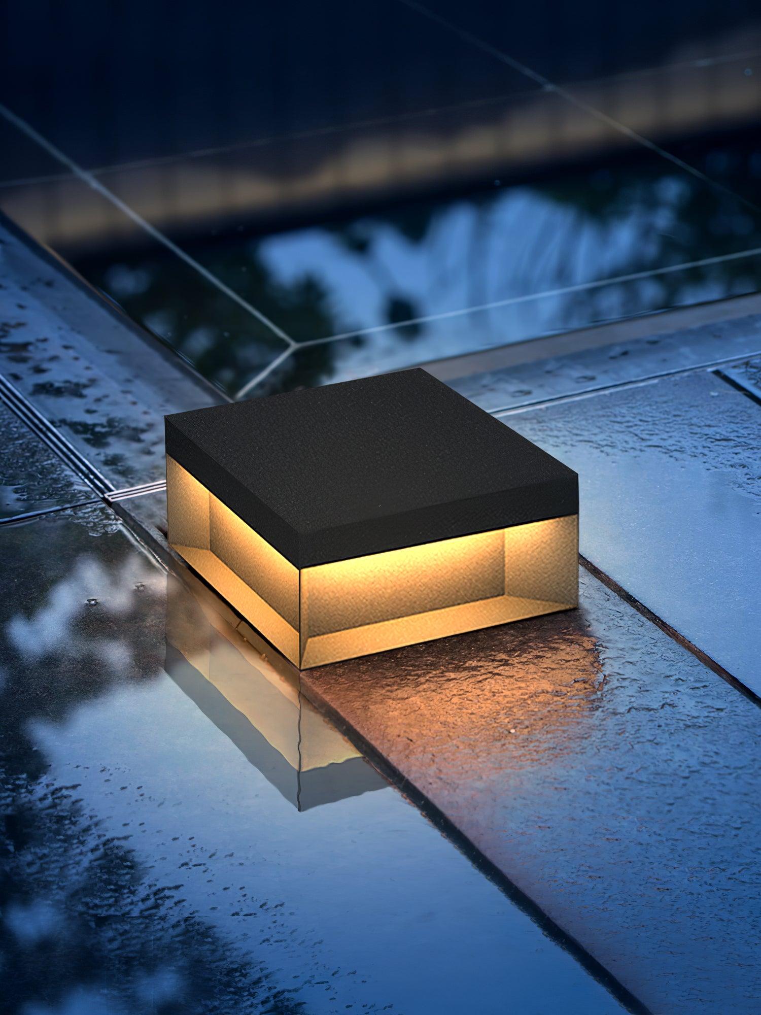 Black Box Outdoor Post Light - Durable Weatherproof LED Exterior Light for Garden, Patio, and Driveway Lighting