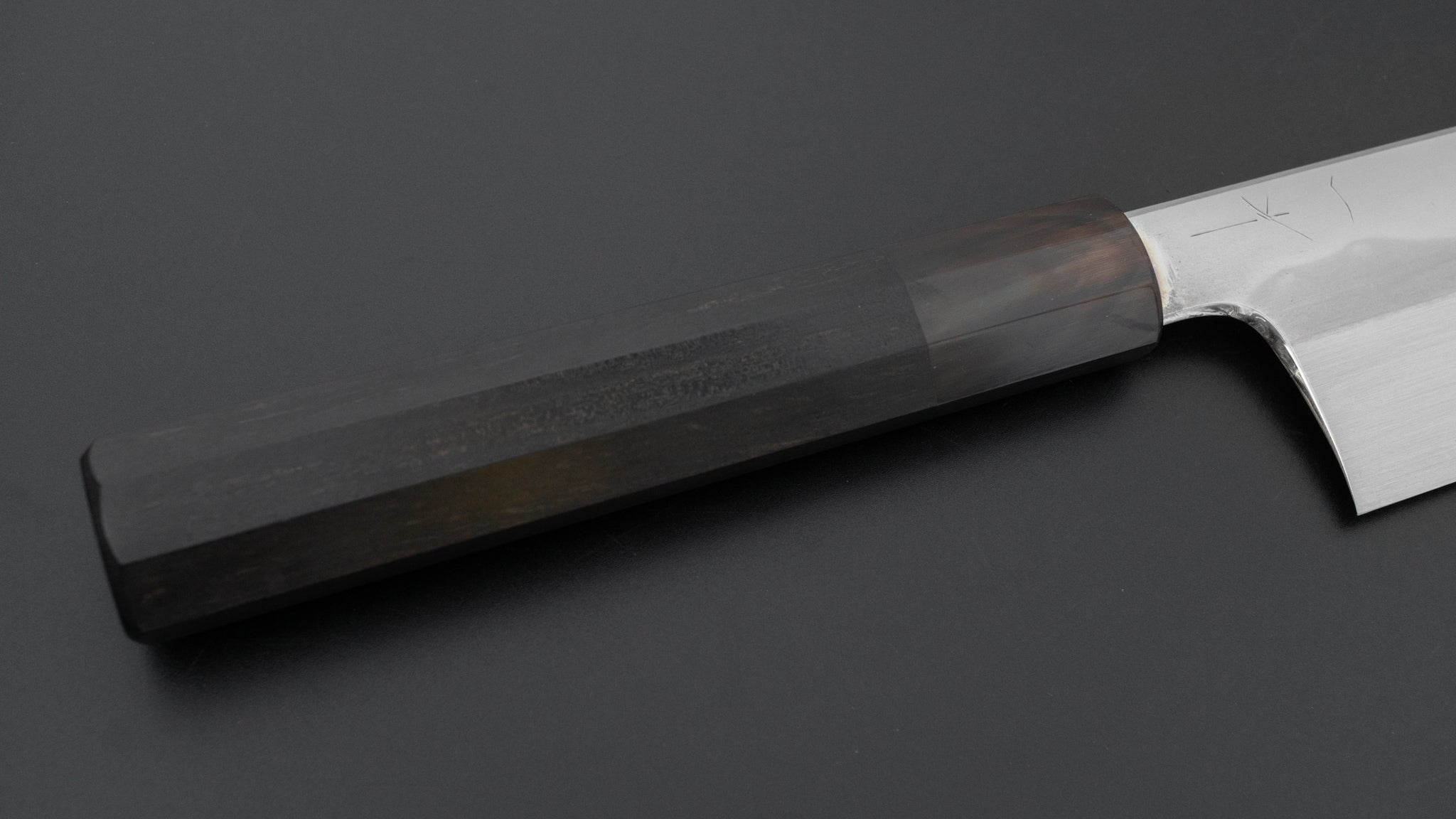 Hitohira Togashi White #1 Fuji Mizu Honyaki Gyuto 240mm Japanese Chef Knife with Ebony Handle & Saya (#117) - Premium Kitchen Knife for Sushi, Sashimi & Meat Cutting