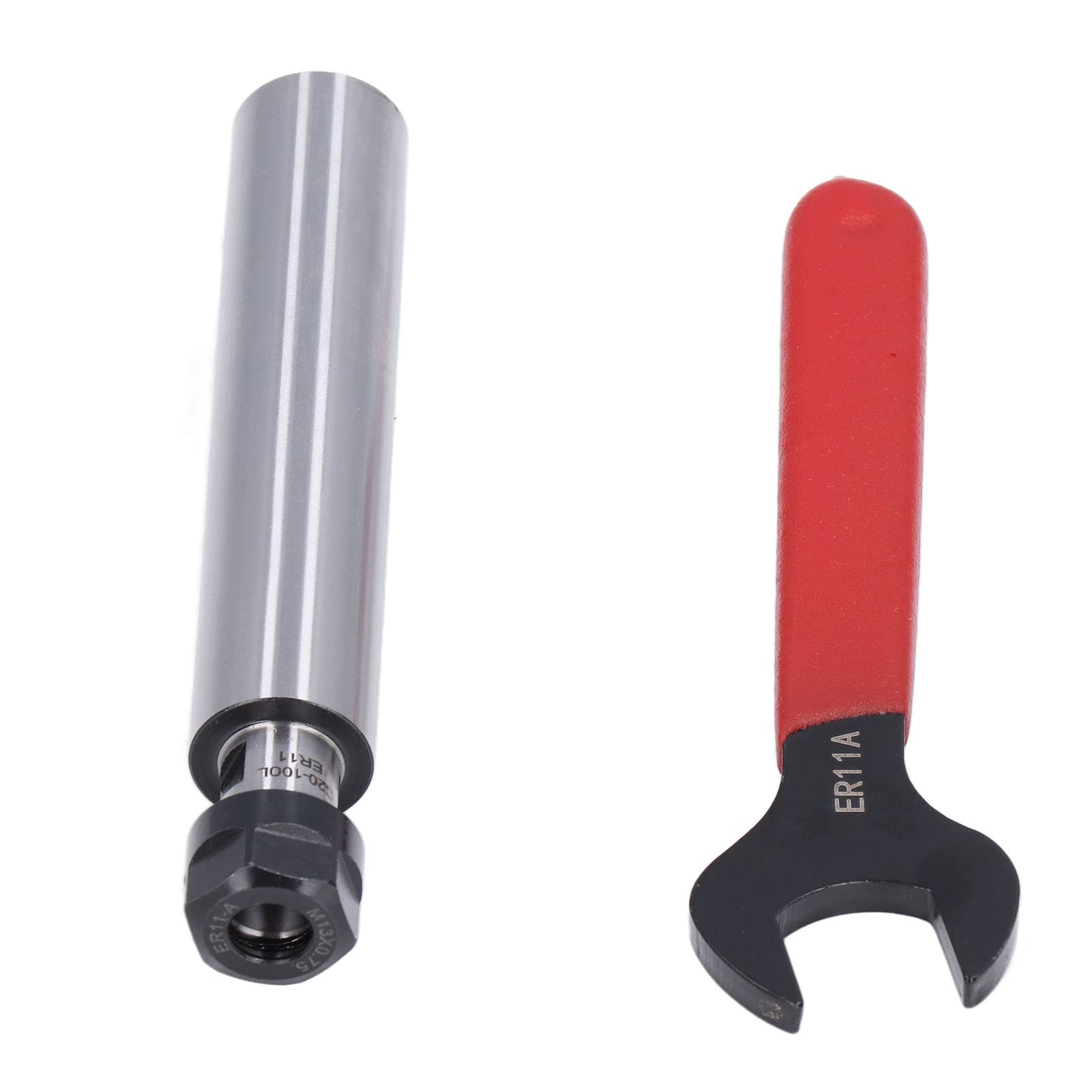 ER11 Router Collet Extension Rod - Straight Shank CNC Milling Tool Holder with Wrench (C20-ER11A-100L) - Perfect for CNC Lathe, Milling Machine & Router Accessories Replacement