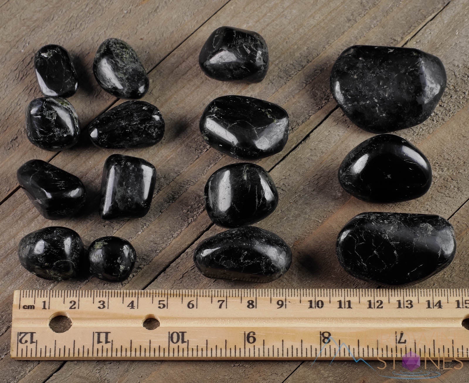 Black Star Diopside Tumbled Stones - Natural Healing Crystals for Meditation, Reiki, and Chakra Balancing - Self Care Gemstones for Relaxation & Spiritual Growth (E1447)