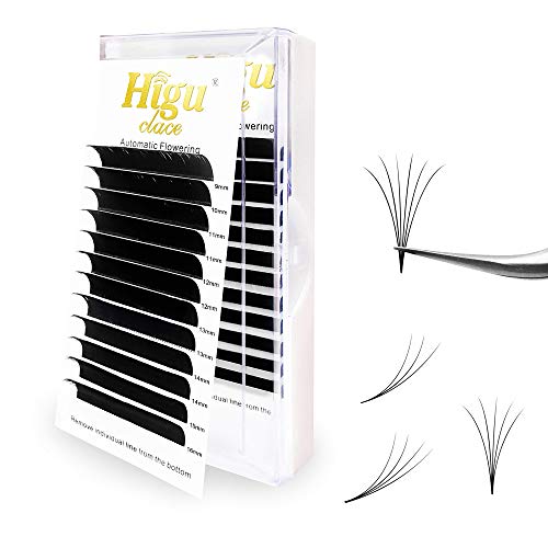 Premium 0.03 C Curl Volume Lash Extensions Kit - 9-16mm Mix for 2D-10D-20D Easy Fanning | Self-Fanning & Rapid Blooming Lashes for Professional Salon or DIY Home Use
