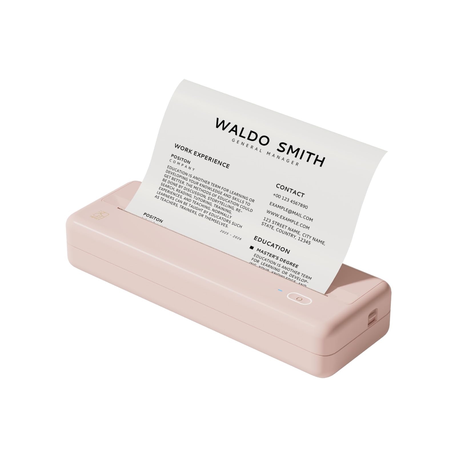 HPRT Wireless Portable Bluetooth Thermal Printer - Compact Mobile Printer for Travel, Office, School & Home Use | iOS & Android Compatible | Print Receipts, Labels & Documents On The Go
