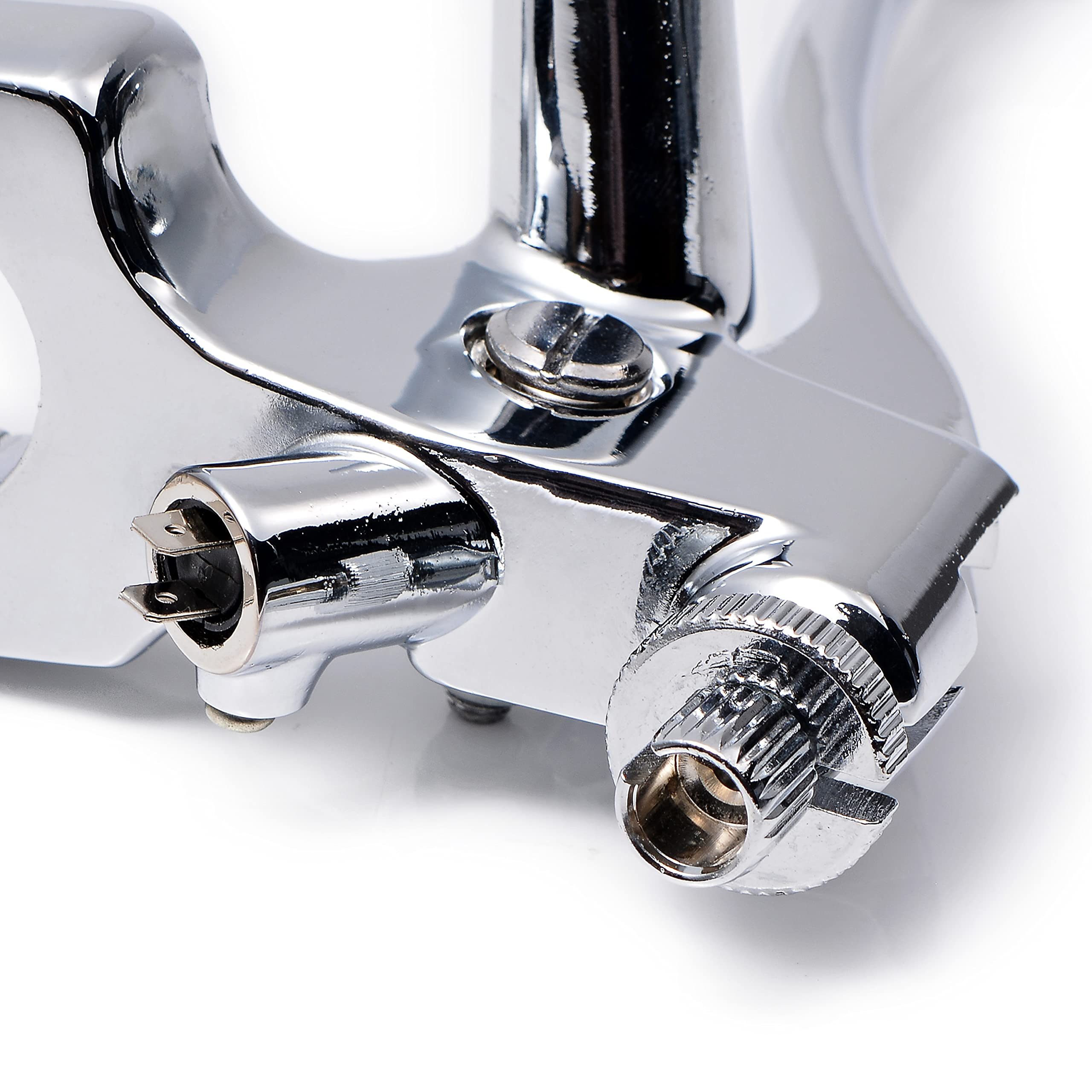 Chrome Switch Horn Turn Signal Headlight with Wiring Harness & Brake Clutch Levers - Compatible with 1996-2012 Harley Dyna Softail Sportster V-Rod 1
