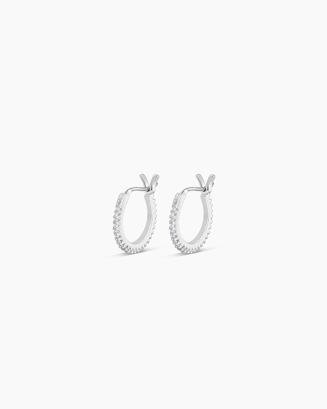Madison Shimmer Huggies Earrings - Dainty & Elegant Hoop Earrings for Women - Perfect for Parties, Weddings & Everyday Wear