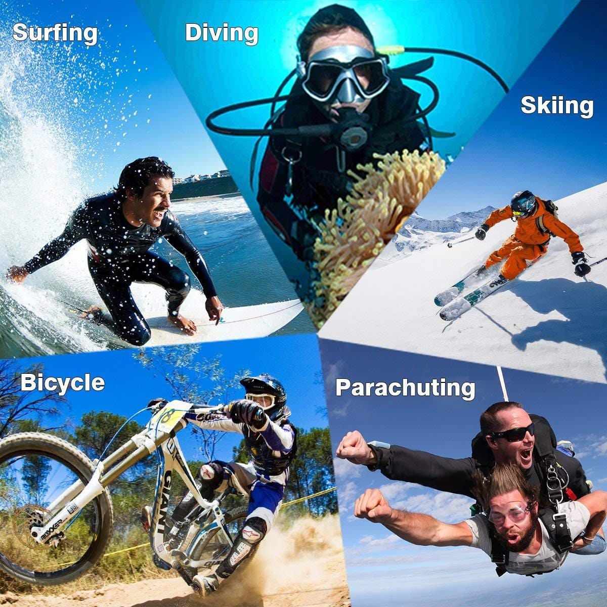 Campark ACT76 4K Ultra HD Waterproof Action Camera with WiFi & Remote Control - Perfect for Outdoor Sports, Vlogging, and Underwater Adventures