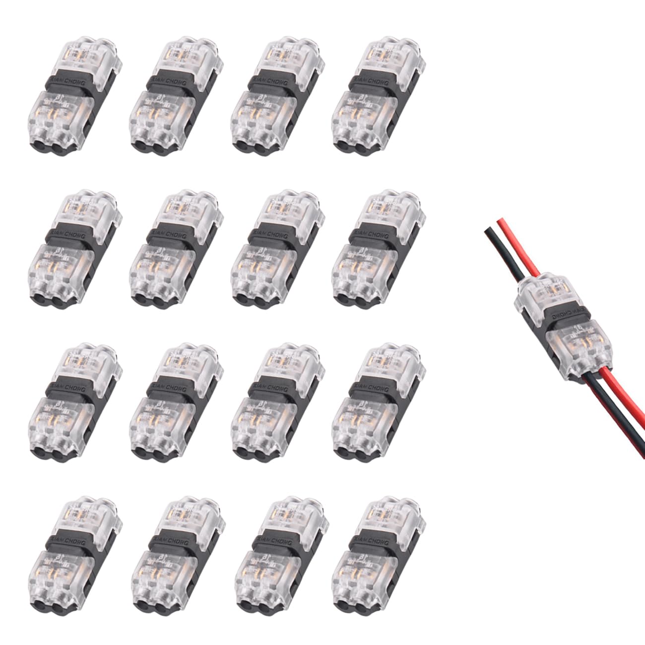 Low Voltage Wire Connectors - 20-24 Gauge I Type 2 Pin Splicers (16 Pack) for Automotive, Home & DIY Electrical Projects | Secure Tap Connectors for Reliable Wire Connections