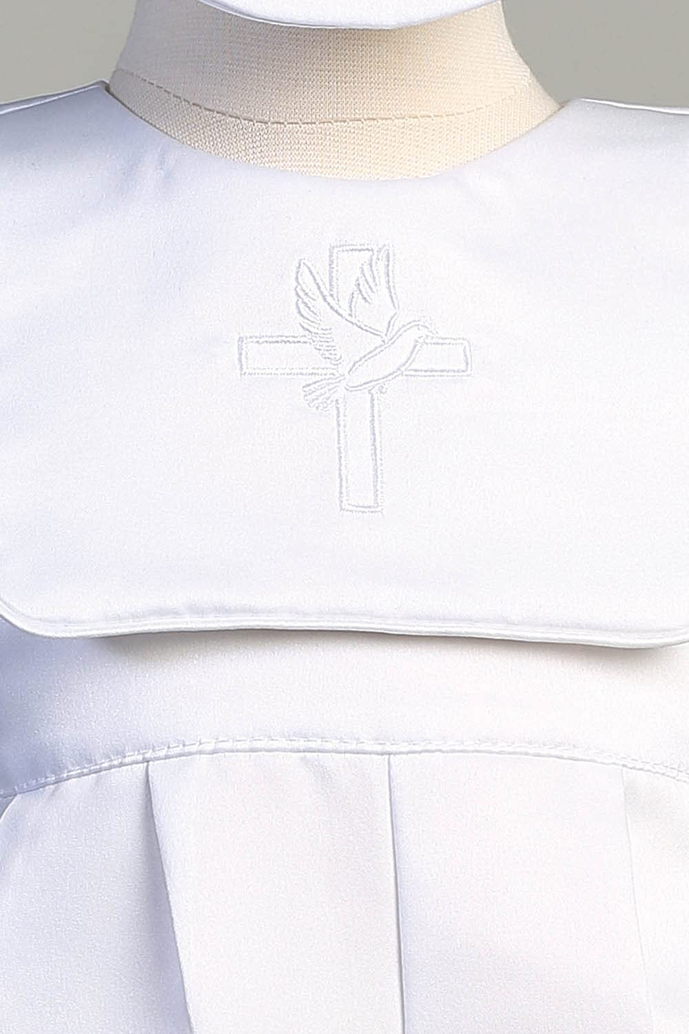 Baptism Outfits for Baby Boys - Christening Romper & Satin Baptismal Clothes - Perfect for Church Ceremonies & Special Occasions