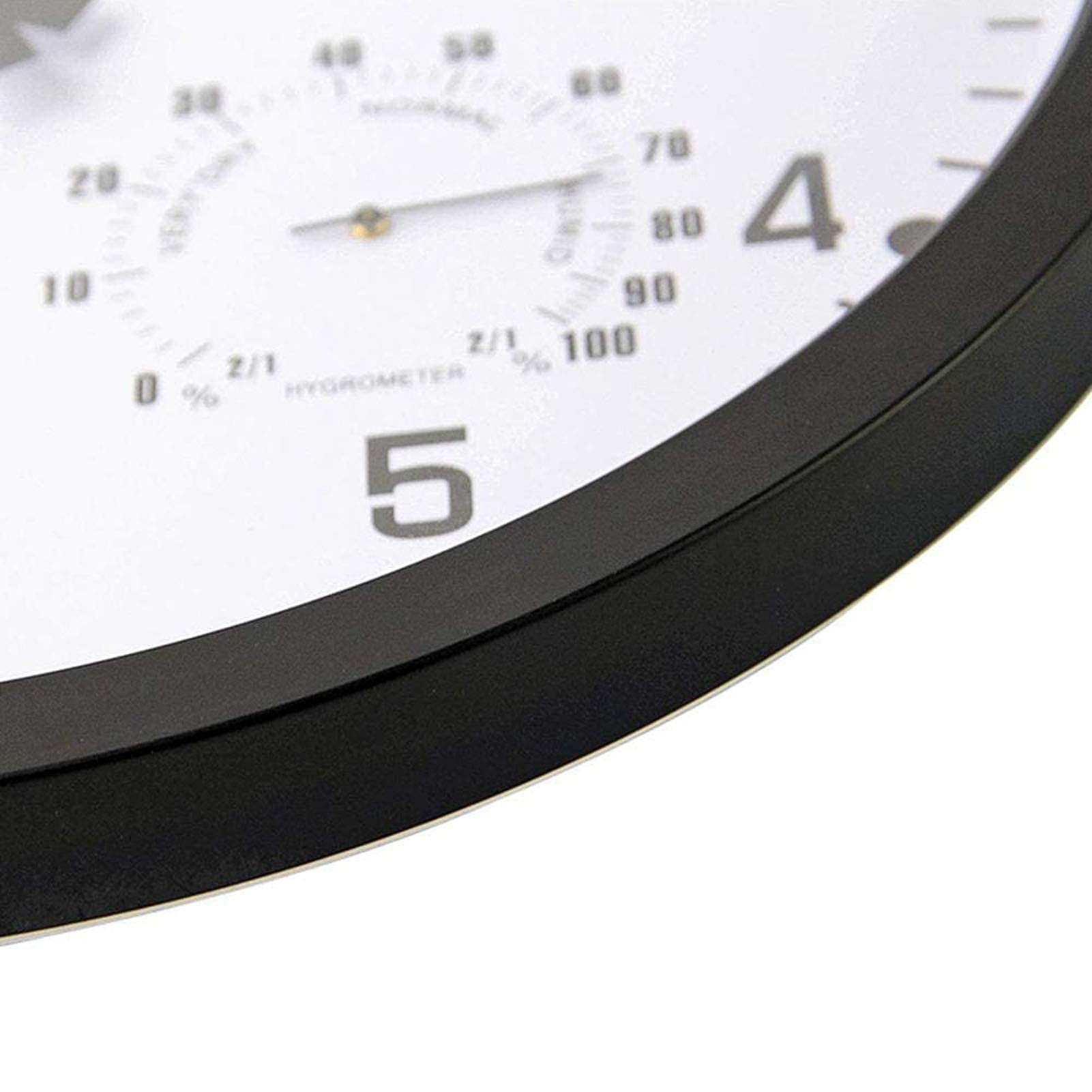 Outdoor Waterproof Garden Clock with Temperature & Humidity Display - Silent Accurate Wall Mounted Weather Clock for Patio, Backyard, and Garden Decor