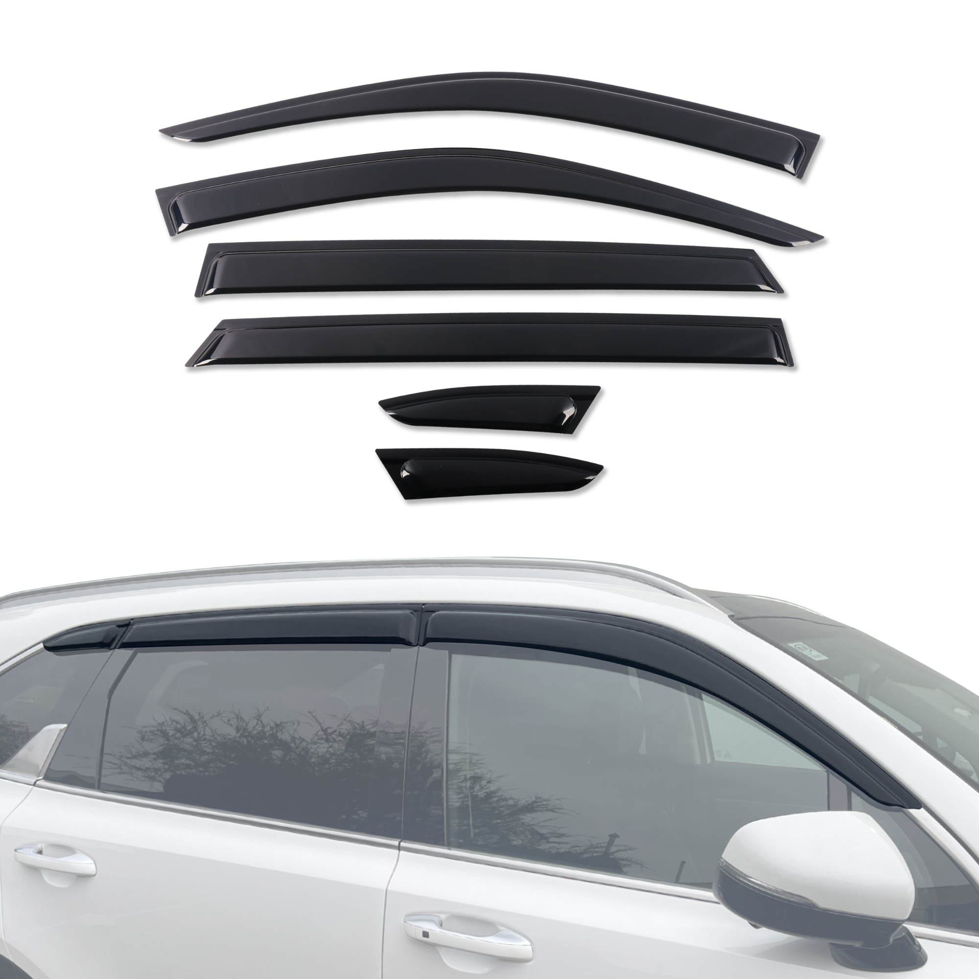 Premium Weather Shields for KIA Sorento MQ4 (2020-2024) - Durable Rain Guards & Window Deflectors for All-Season Protection - Perfect for Road Trips & Daily Commutes