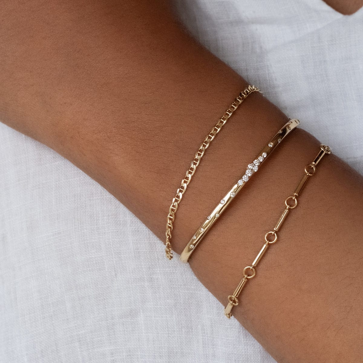 Sicily Chain Bracelet for Women - Elegant Gold & Silver Layered Bracelet Set - Perfect for Everyday Wear, Gifts & Special Occasions