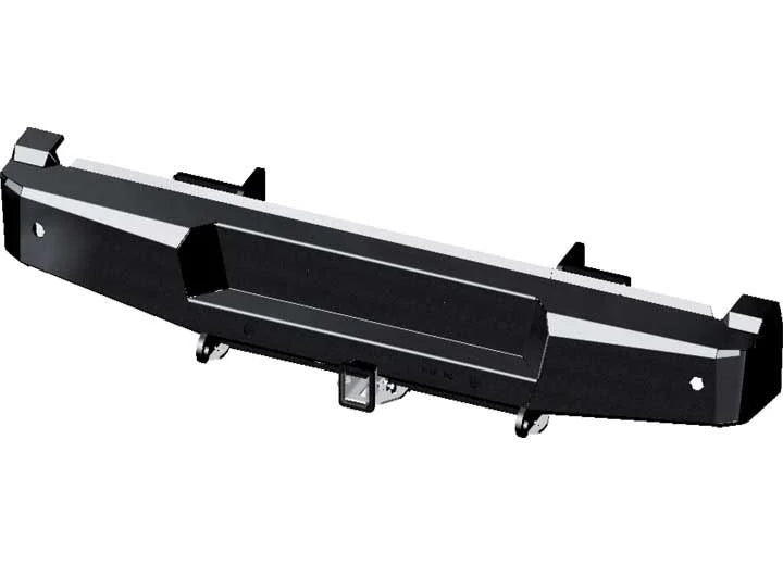 Heavy Duty 4x4 Rear Bumper with HD Tow Hitch for 2021-2023 Ford F-150 Truck - Off-Road Protection & Towing Accessory for Adventure & Work Scenes
