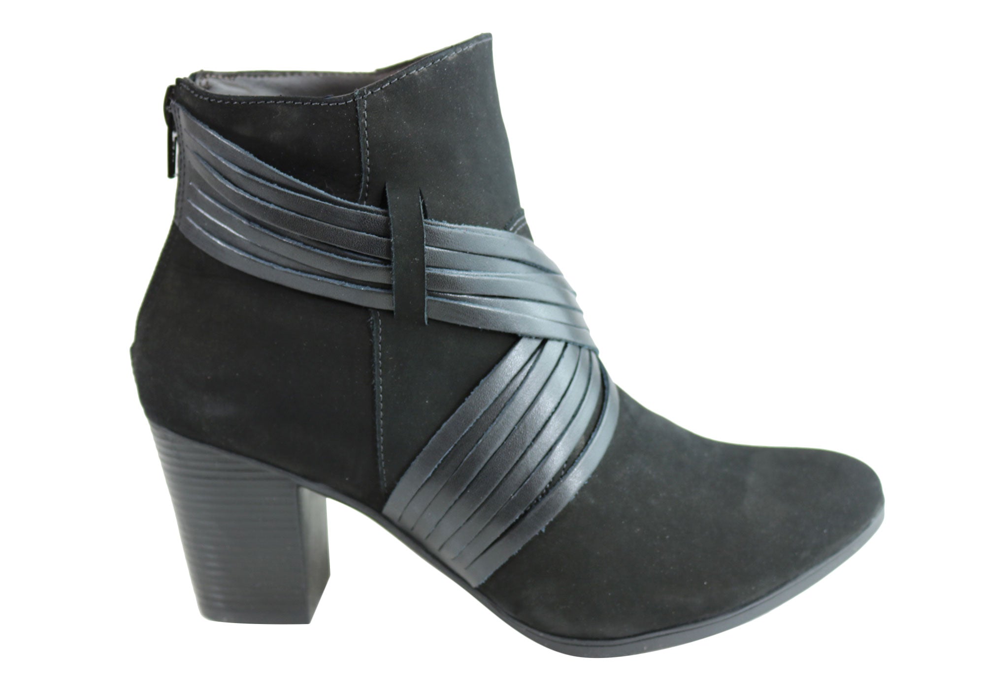 Dazzani Lina Women's Comfort Leather Heel Ankle Boots - Made in Brazil - Stylish & Comfortable Shoes for Work, Party & Everyday Wear