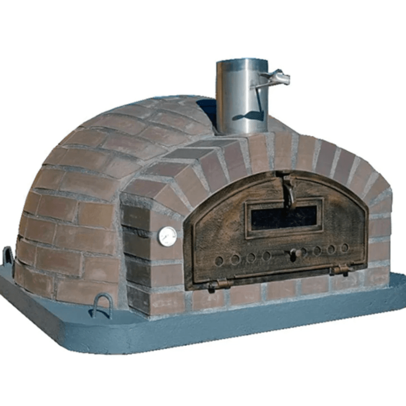 Hybrid Ready Traditional Authentic Brick Pizza Oven - Outdoor Wood & Gas Pizza Maker for Backyard, Patio, Restaurant Use
