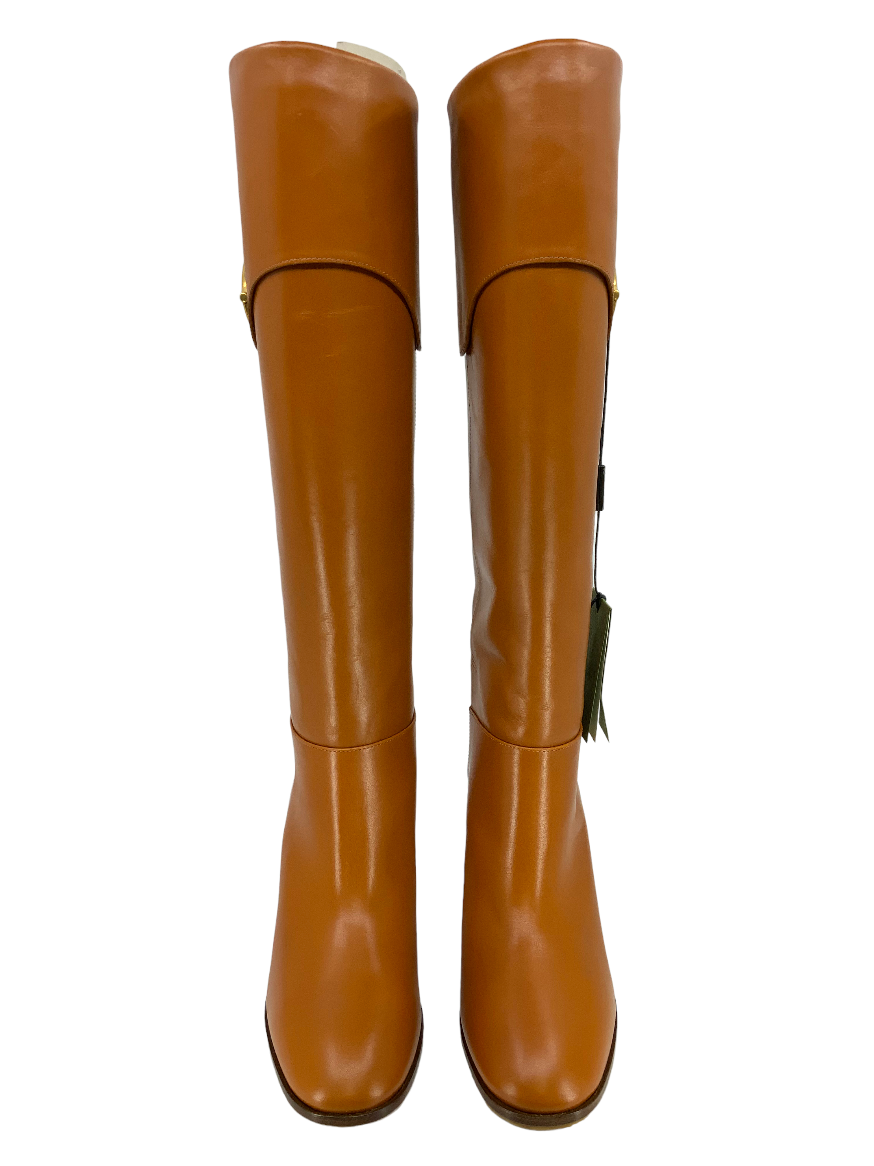 Authentic GUCCI Horsebit Leather Knee High Boots Women's Size 7.5 (US) - New Luxury Fashion Boots for Party, Office & Winter Outfits
