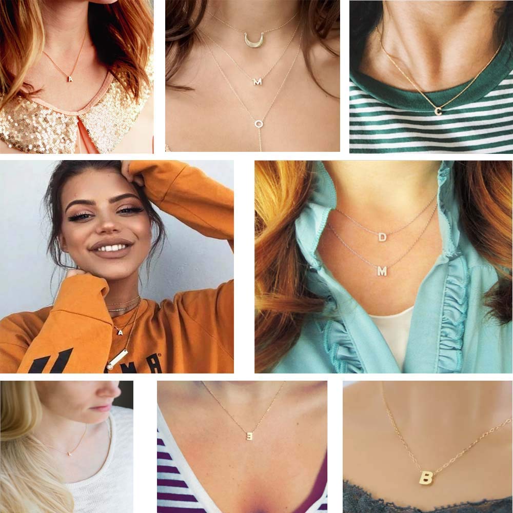 ChicSilver 925 Sterling Silver Letter E Initial Necklace & Stud Earrings Set for Women & Girls - Perfect Gift for Birthday, Anniversary & Everyday Wear
