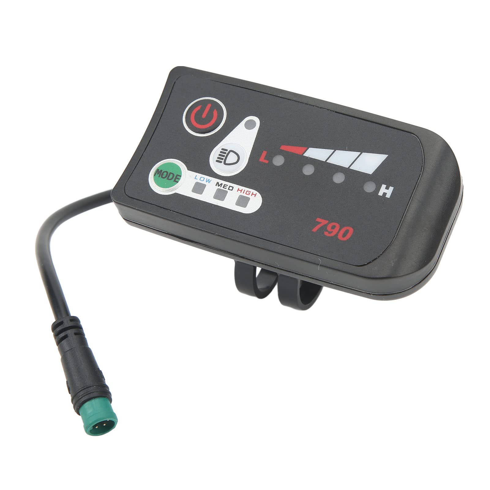24V 36V 48V Waterproof Electric Bike LED Display Control Panel - Speedometer, Battery Indicator & Data Monitor for E-Bike Conversion Kits (Perfect for Commuting, Mountain Biking & Urban Riding)