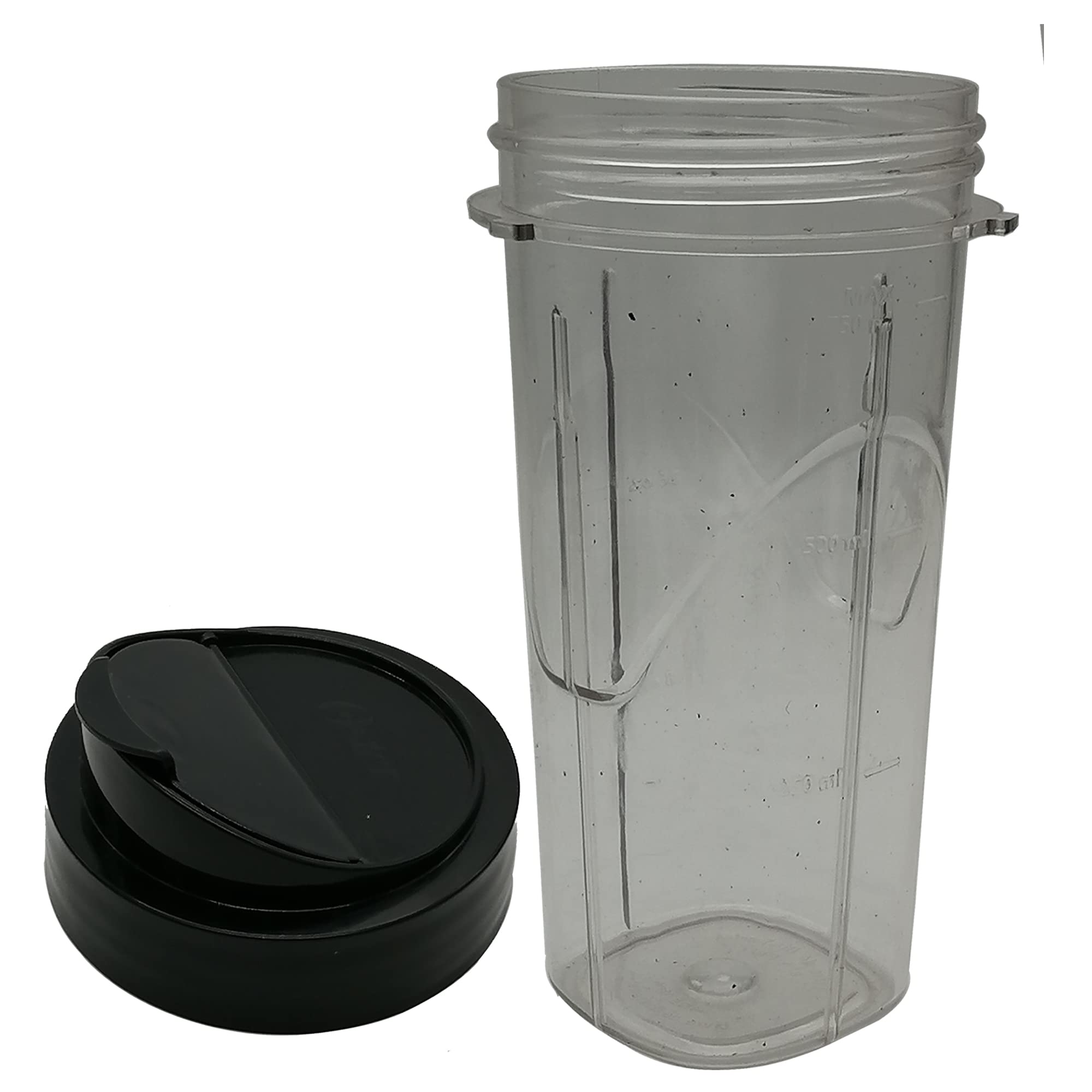 Oster Pro 1200 Blender Replacement Blade with 24oz Blend-N-Go Cup & Lid - Compatible with BLSTMB-CBG/CBF/BBG Models - Perfect for Smoothies, Protein Shakes & Meal Prep (Black)