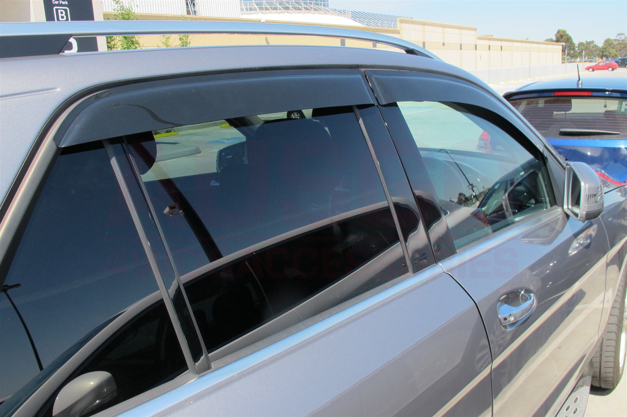 Weather Shields for Mercedes Benz GLE Class W166 (2015-2019) - Rain Guards & Window Deflectors - Perfect for All-Weather Protection & Noise Reduction While Driving