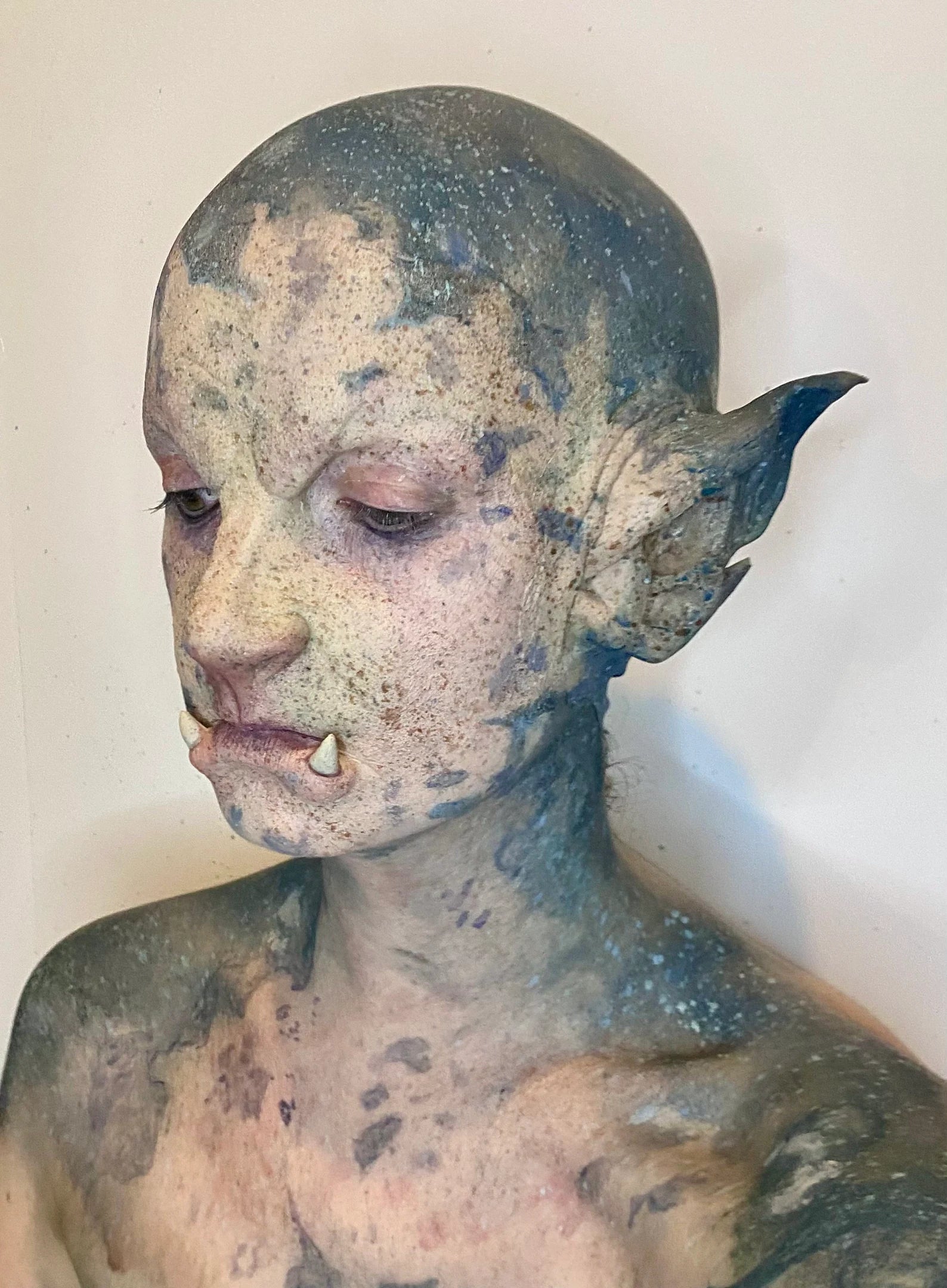 Obsidian FX Orc Mouth Silicone Prosthetic - Realistic Fantasy Costume Makeup for Cosplay, Halloween & LARPing