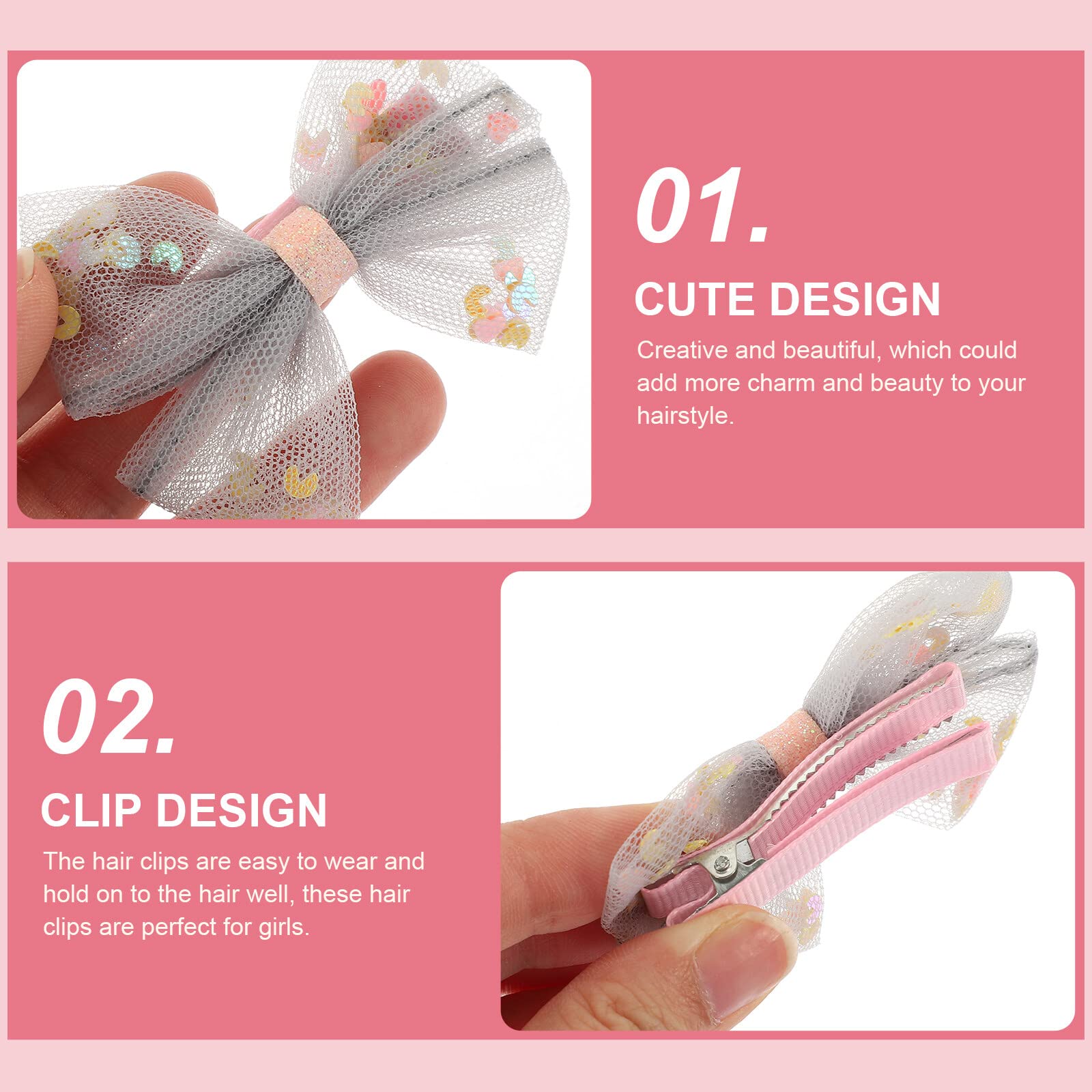 15pcs Baby Hair Clips for Girls - Cute Toddler Hair Bows for Party & Daily Use